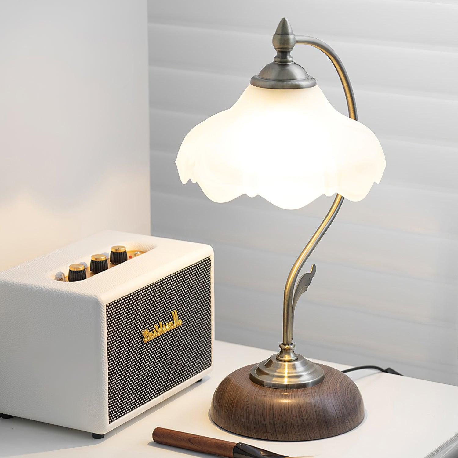 Sleay Ceramics Vintage Table Lamp-Neutral Decor