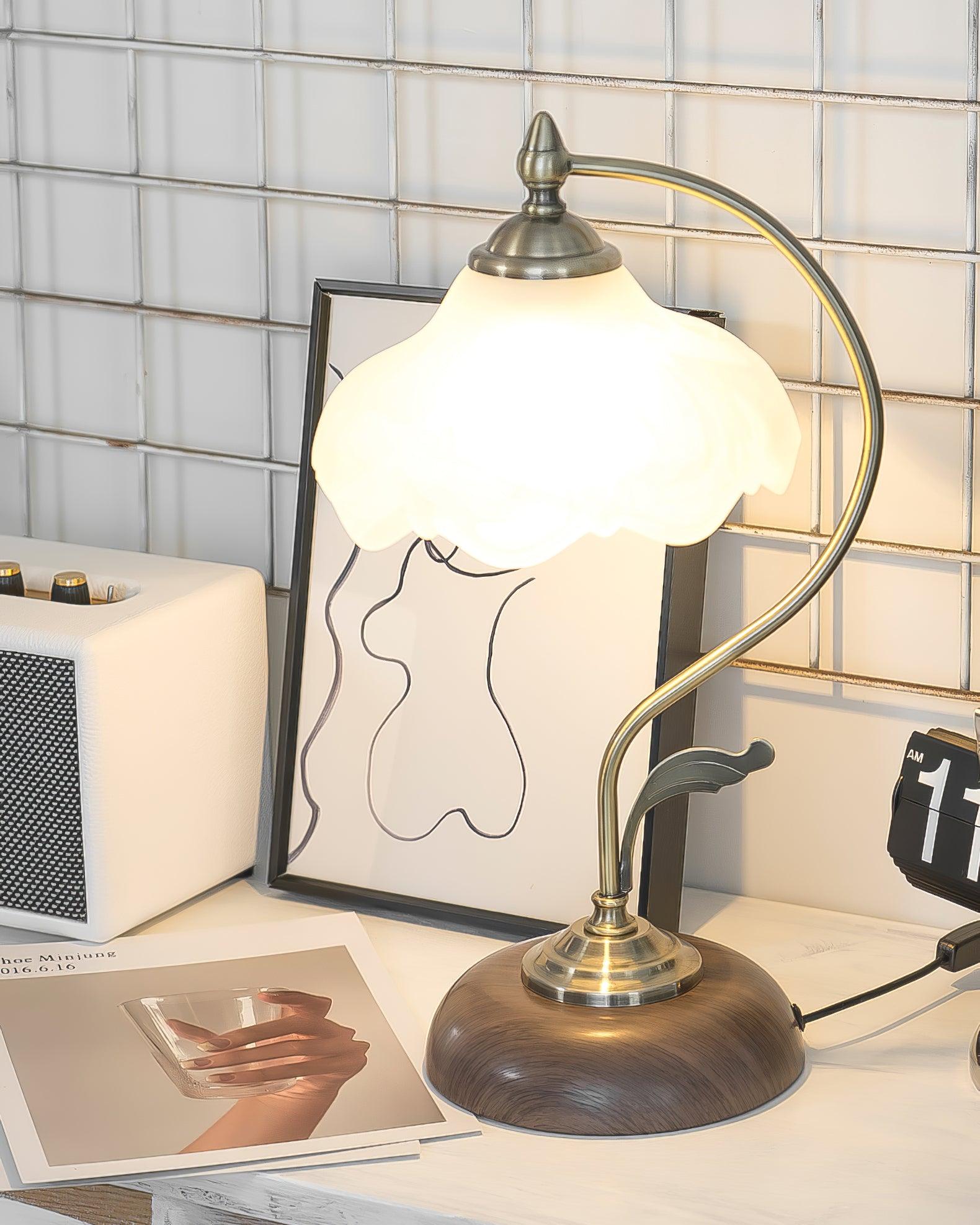 Sleay Ceramics Vintage Table Lamp-Neutral Decor
