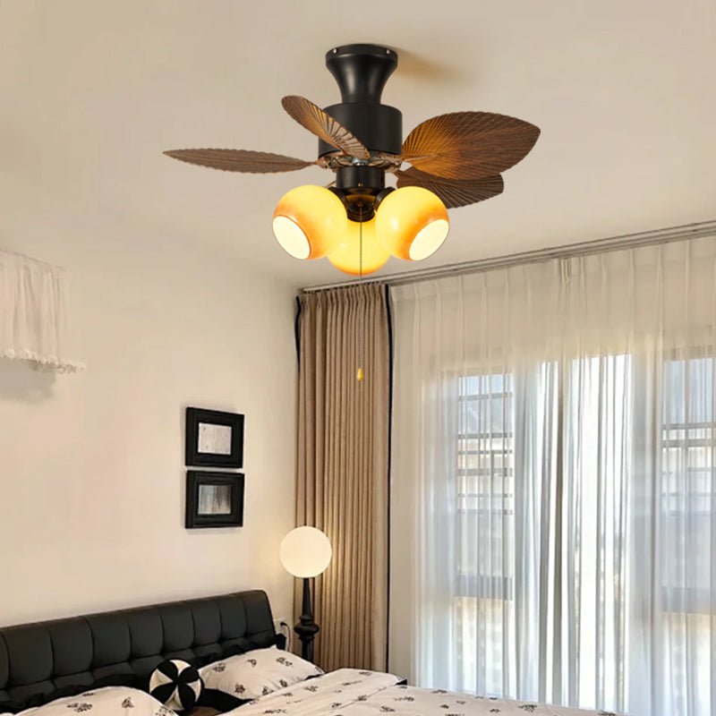Vintage Leaf Ceiling Fan Light-Neutral Decor