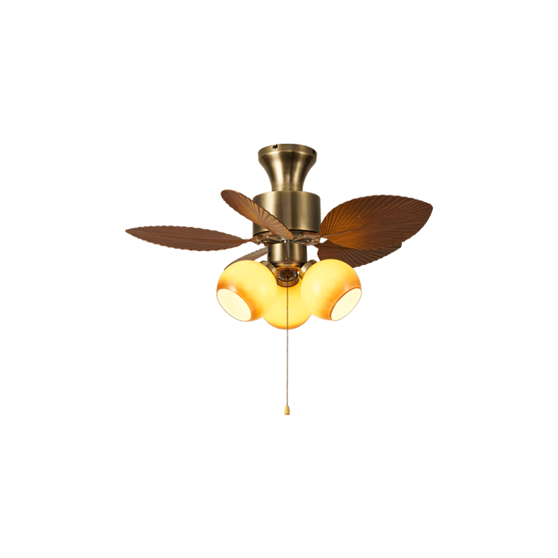 Vintage Leaf Ceiling Fan Light-Neutral Decor