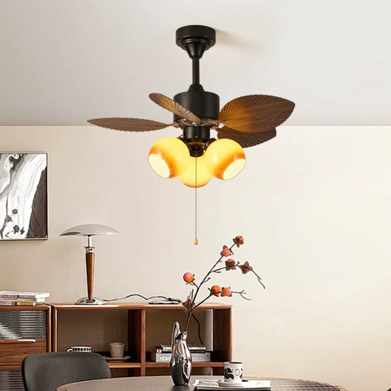 Vintage Leaf Ceiling Fan Light-Neutral Decor