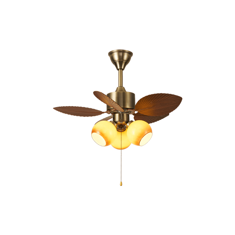 Vintage Leaf Ceiling Fan Light-Neutral Decor