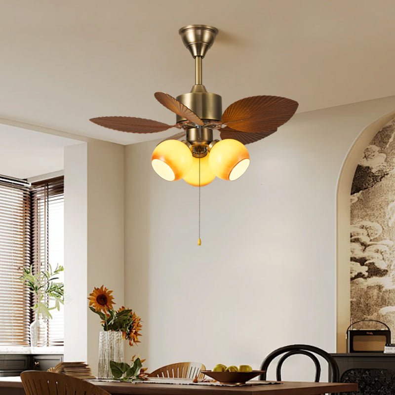 Vintage Leaf Ceiling Fan Light-Neutral Decor