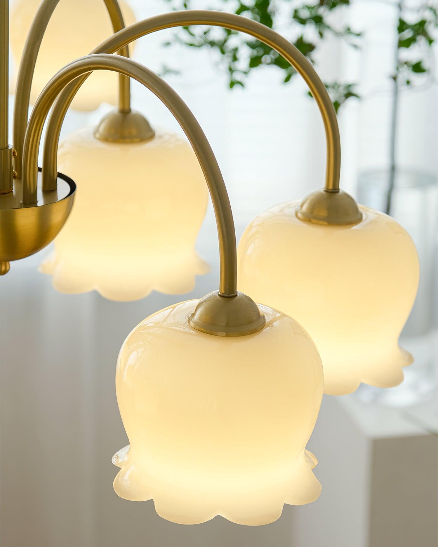 Fionel Petal Glass Floral Chandelier