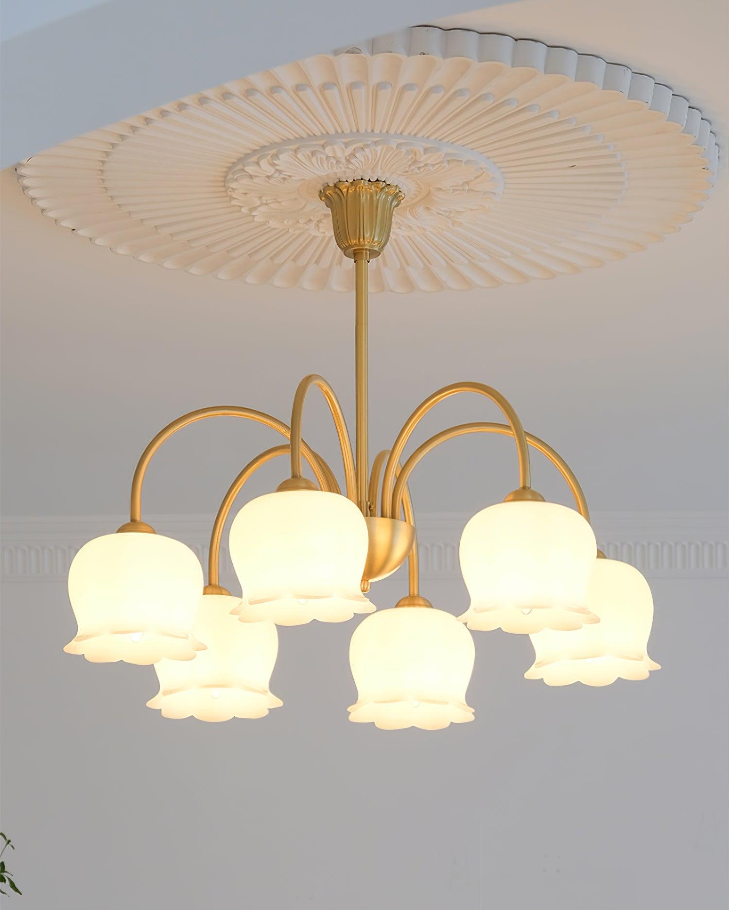 Fionel Petal Glass Floral Chandelier