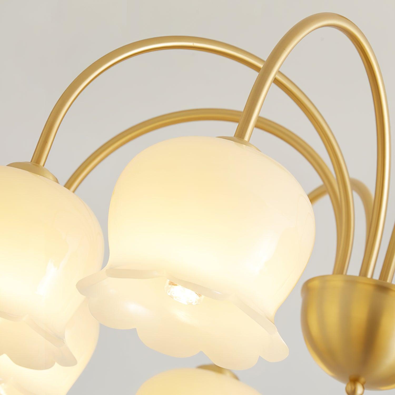 Fionel Petal Glass Floral Chandelier