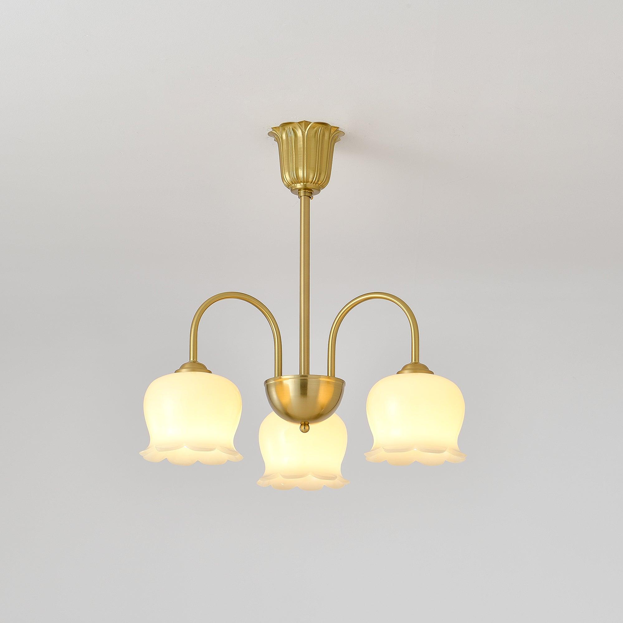 Fionel Petal Glass Floral Chandelier