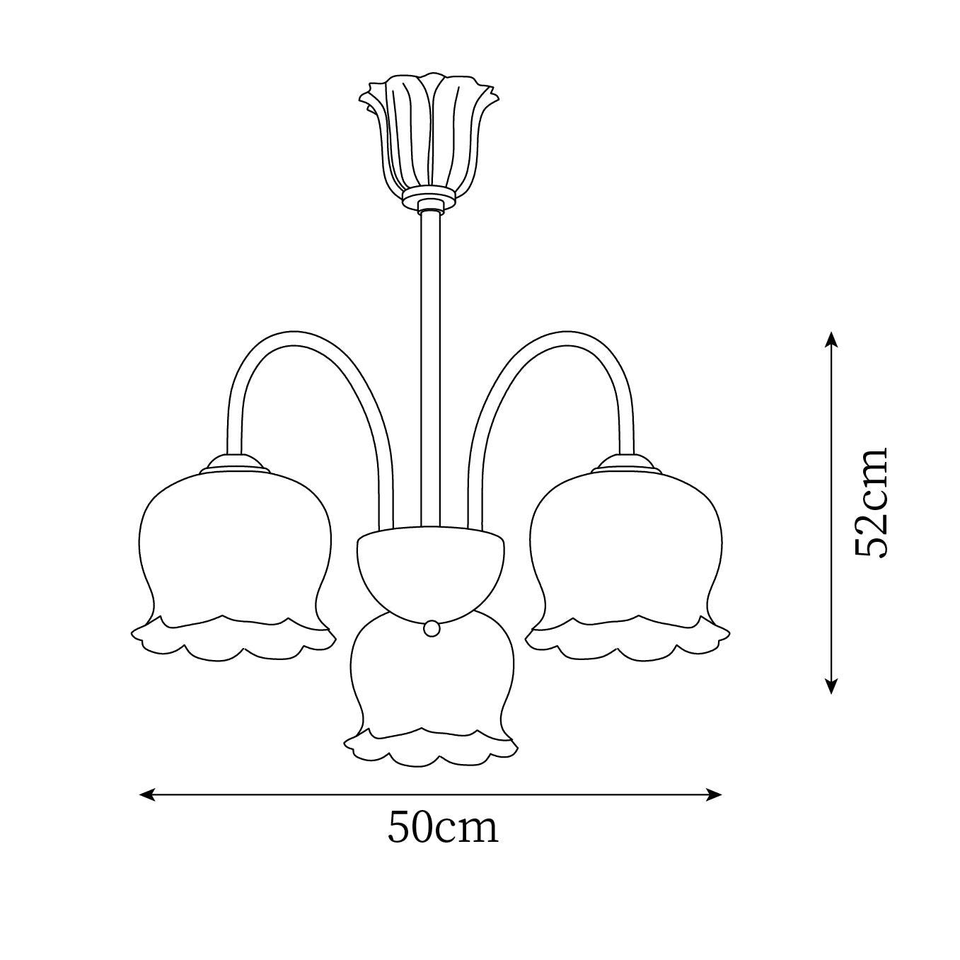 Fionel Petal Glass Floral Chandelier
