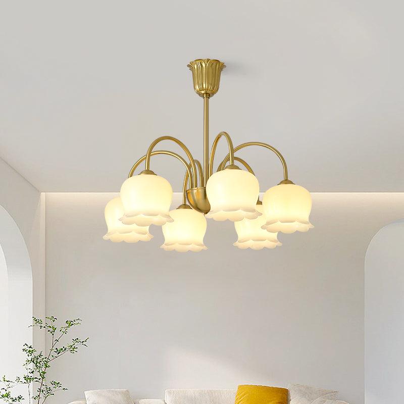 Fionel Petal Glass Floral Chandelier