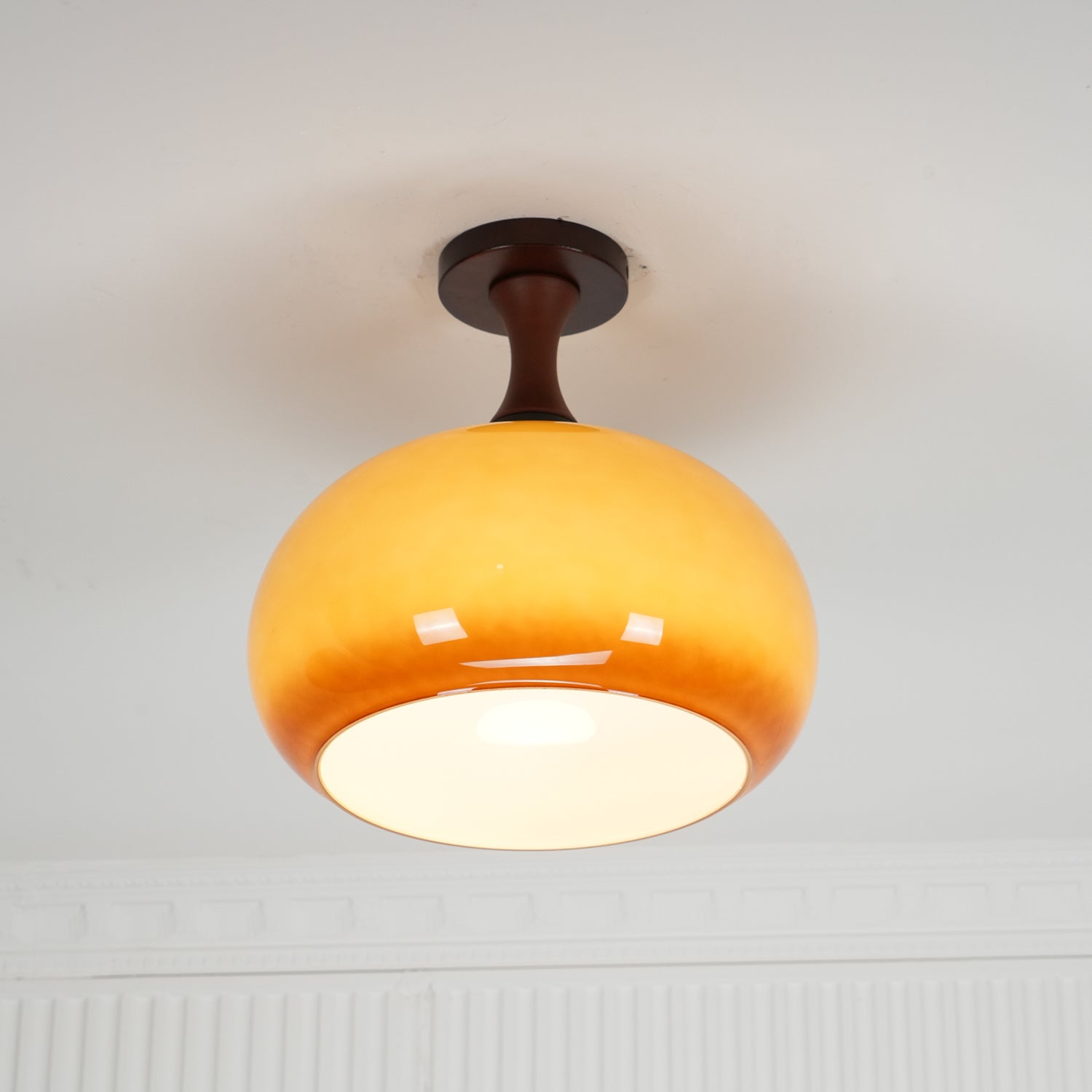 Liora Amber Glass Ceiling Light