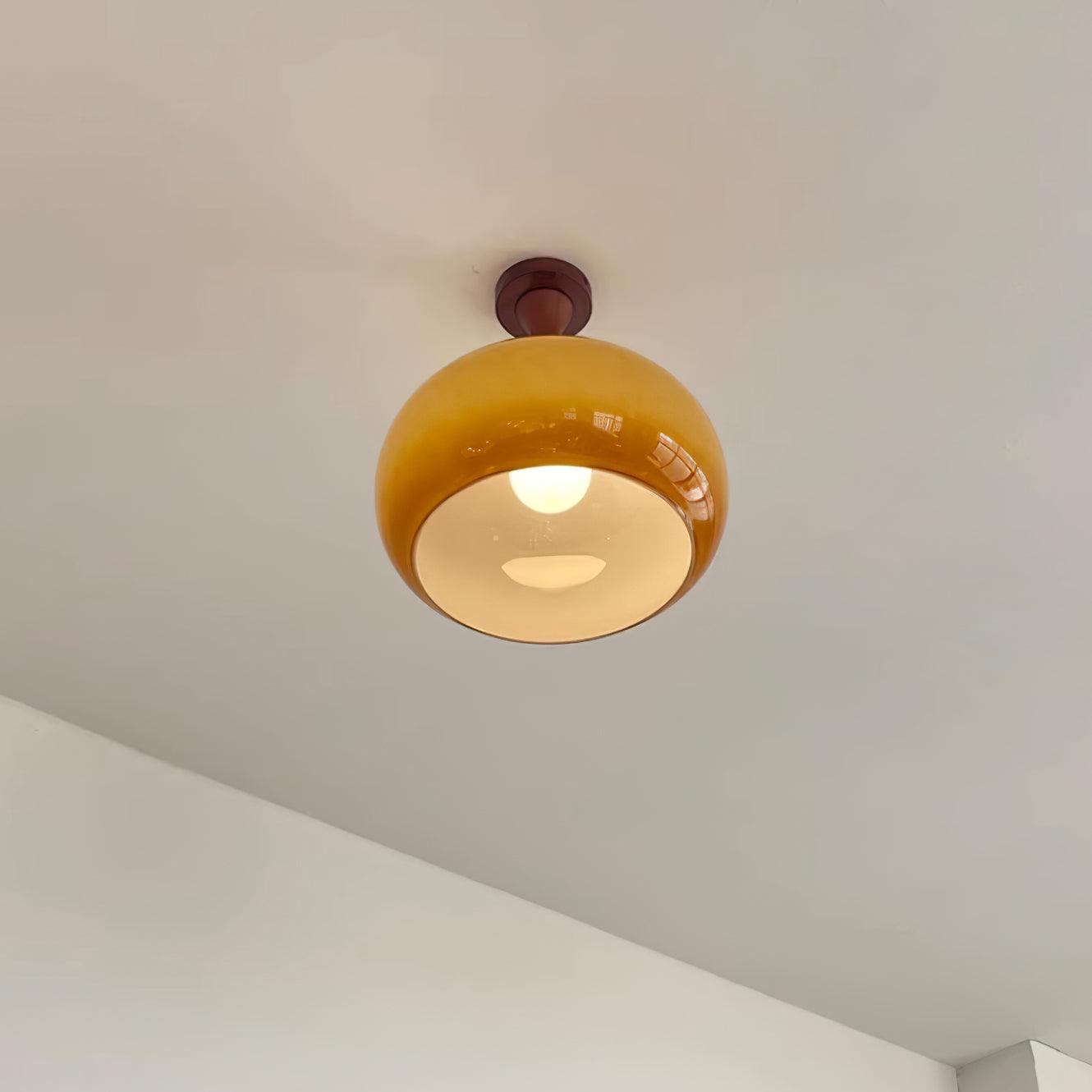 Liora Amber Glass Ceiling Light
