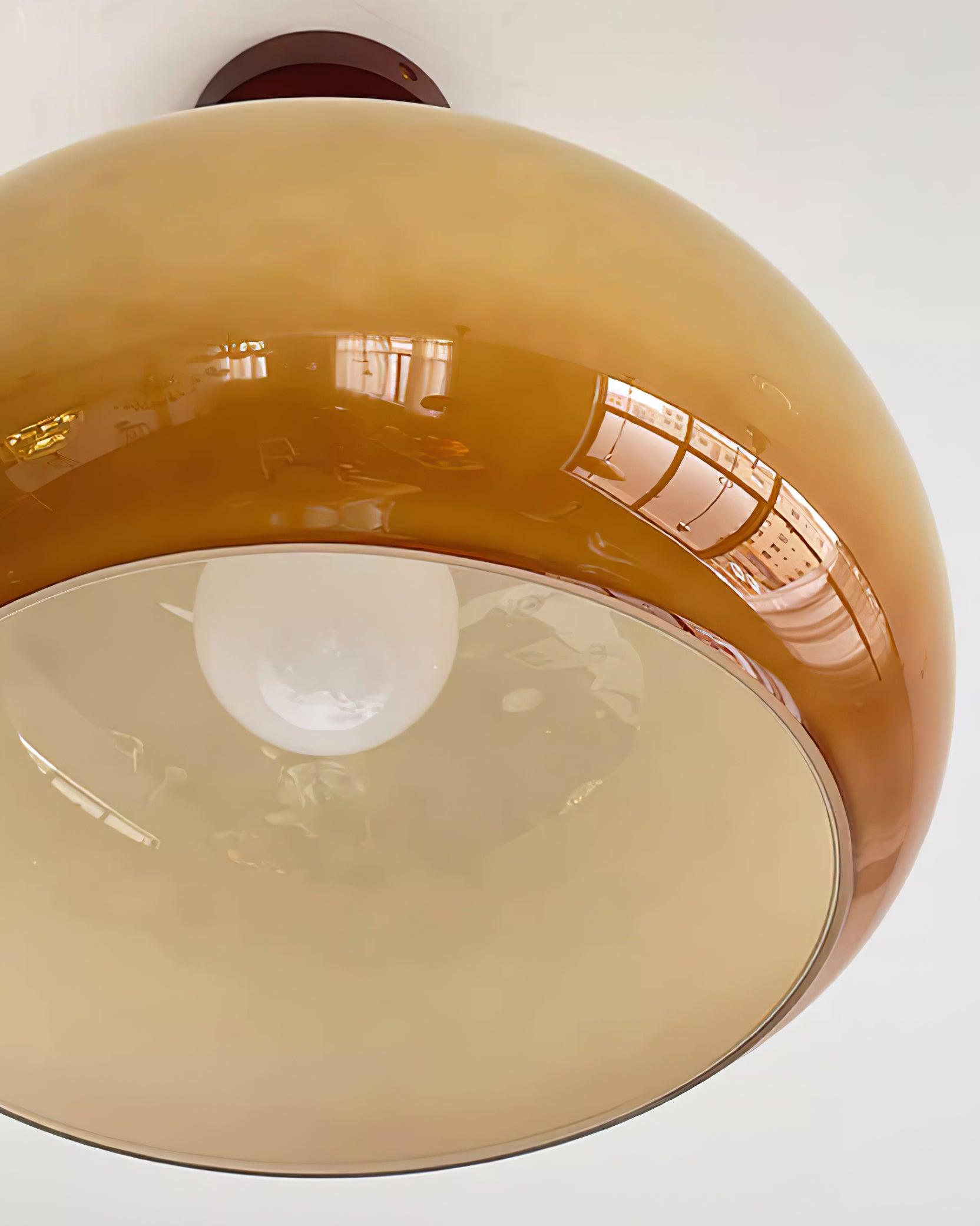 Liora Amber Glass Ceiling Light