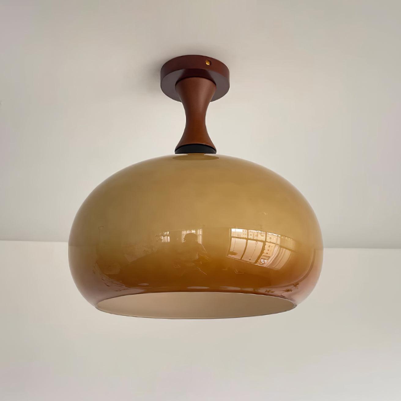 Liora Amber Glass Ceiling Light