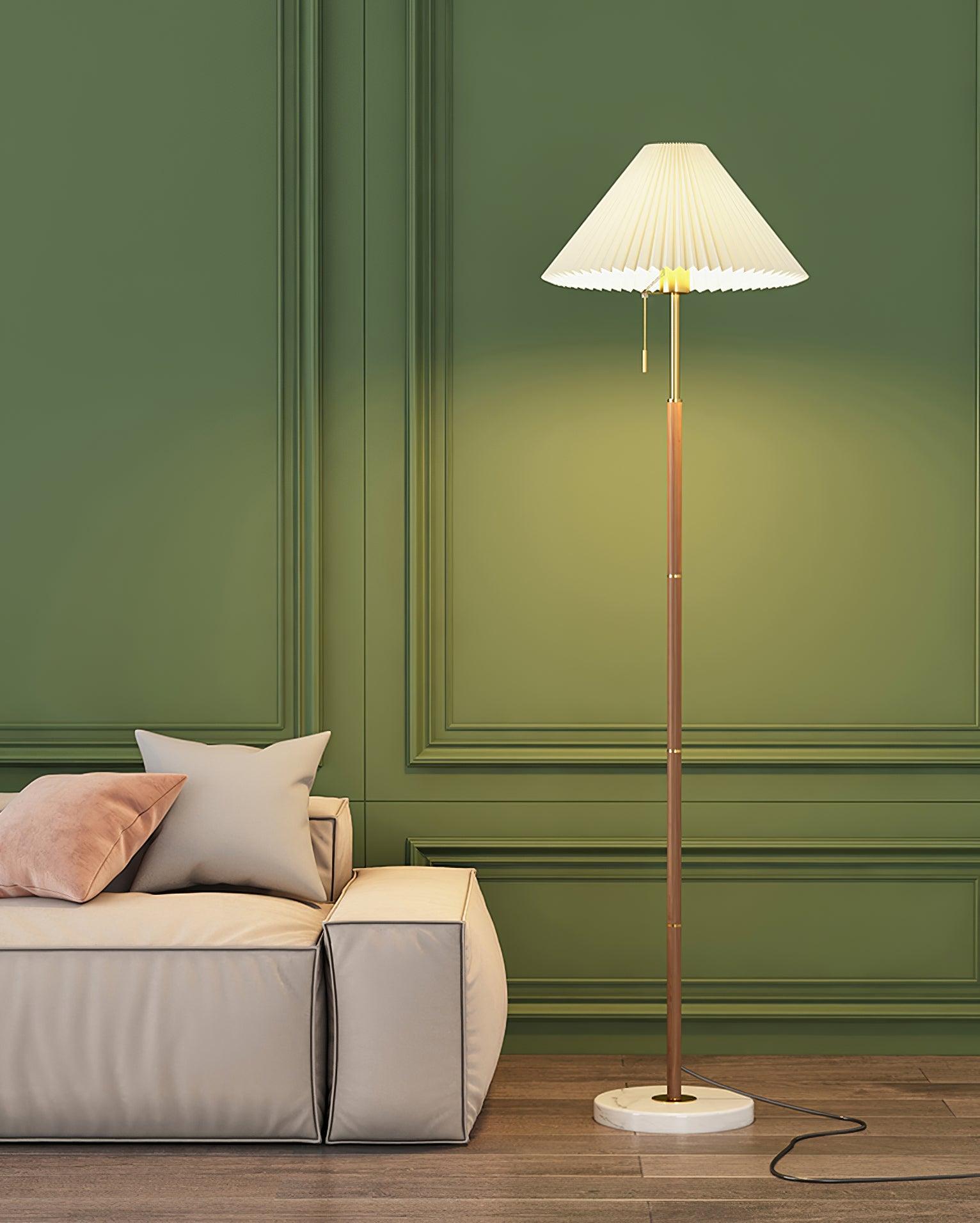 Kalem Minimalist Marble Floor Lamp-Neutral Decor