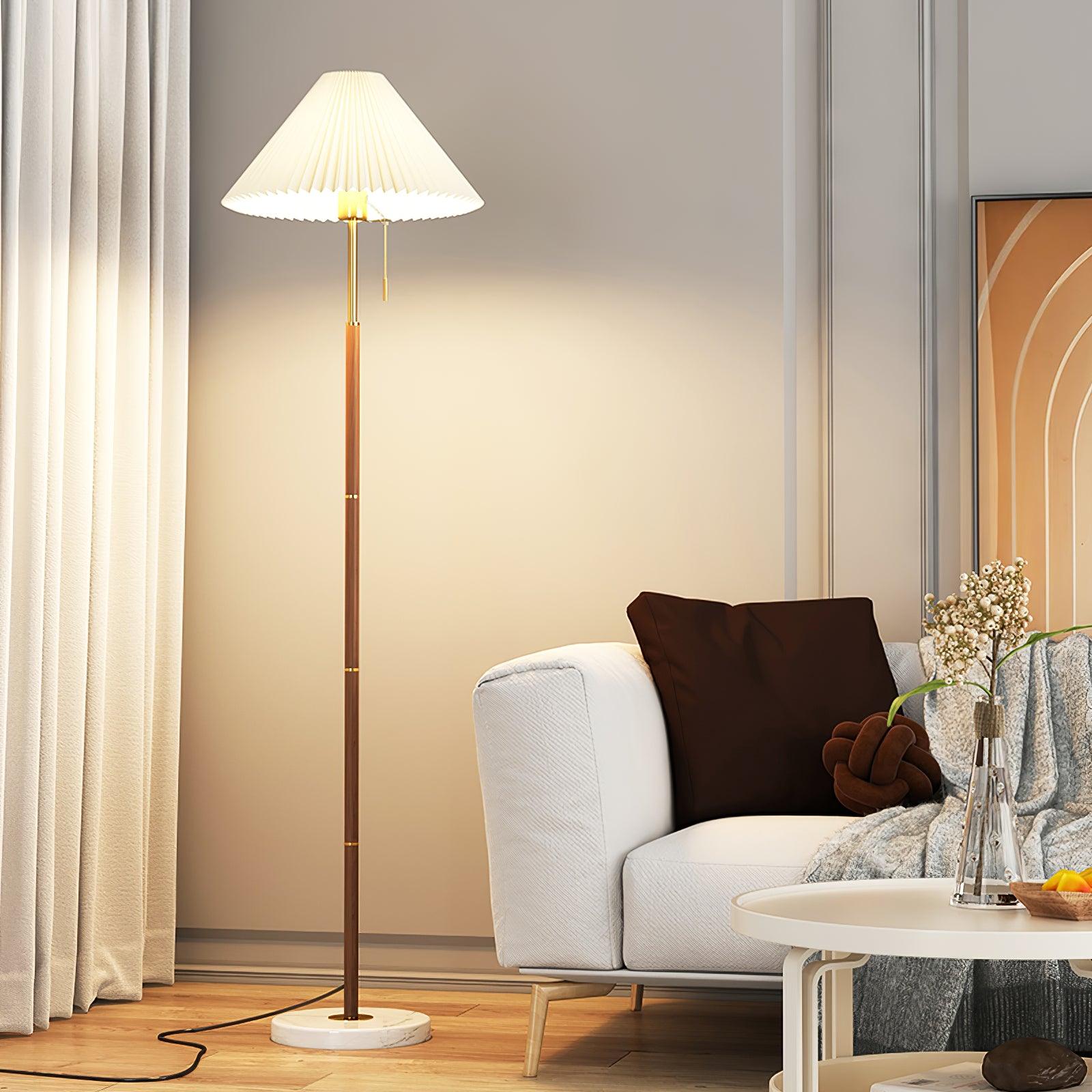 Kalem Minimalist Marble Floor Lamp-Neutral Decor