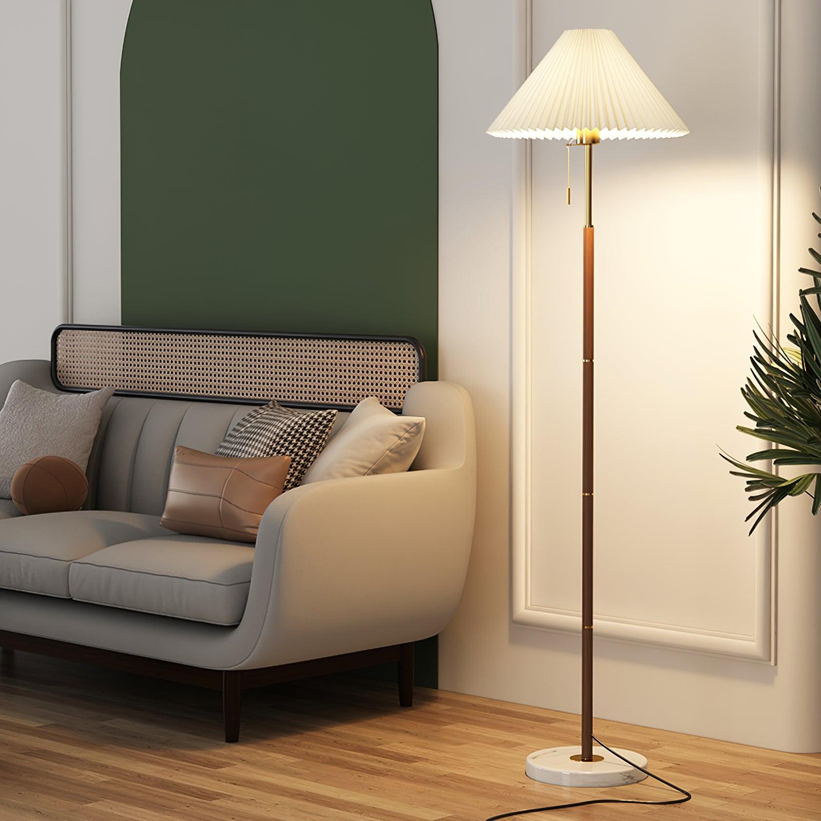 Kalem Minimalist Marble Floor Lamp-Neutral Decor
