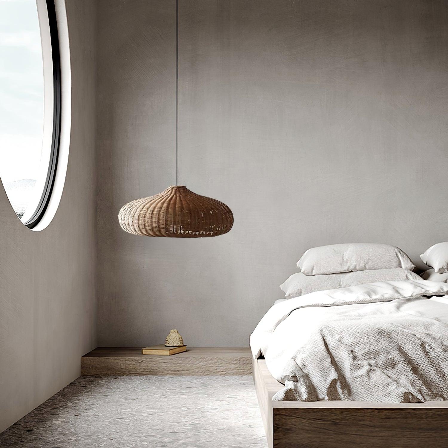 Socan Vintage Rattan Pendant Lamp-Neutral Decor