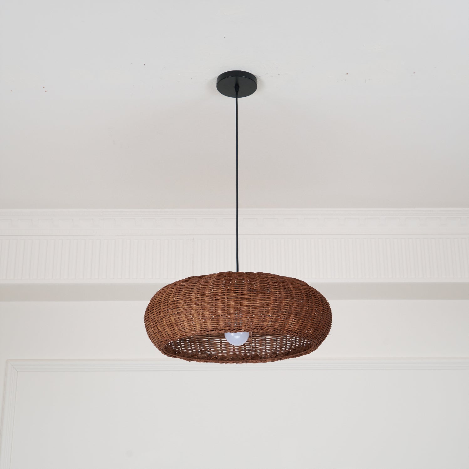 Socan Vintage Rattan Pendant Lamp-Neutral Decor