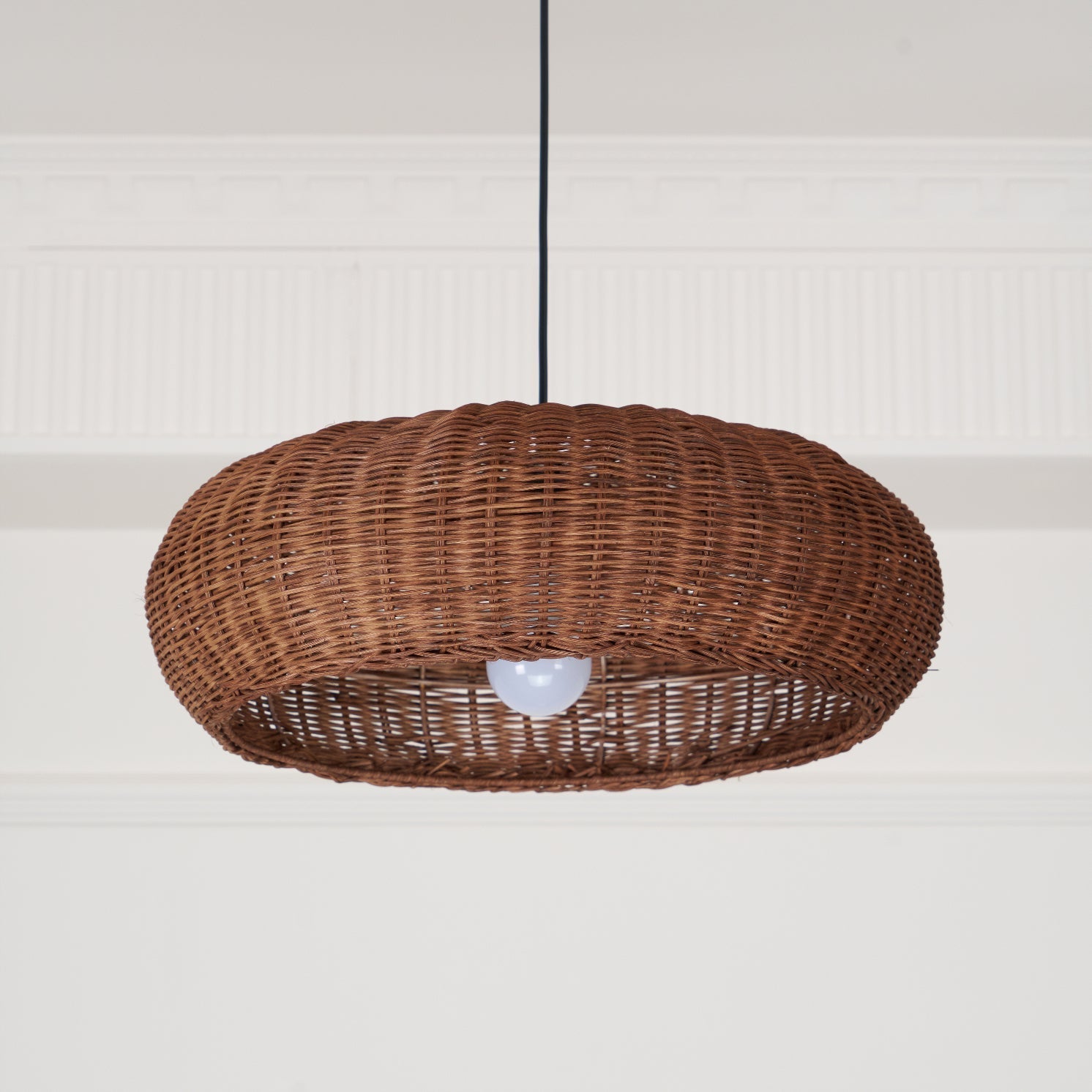 Socan Vintage Rattan Pendant Lamp-Neutral Decor