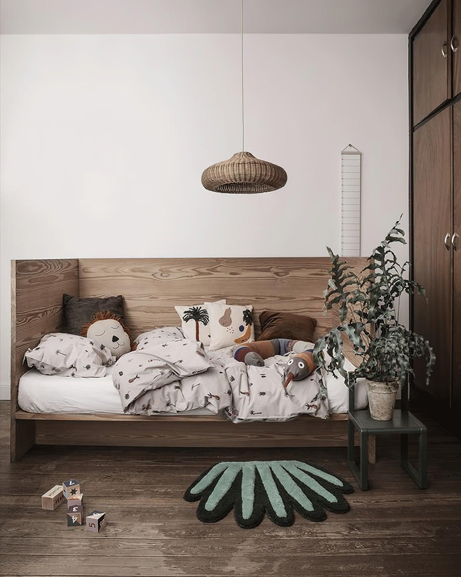 Socan Vintage Rattan Pendant Lamp-Neutral Decor