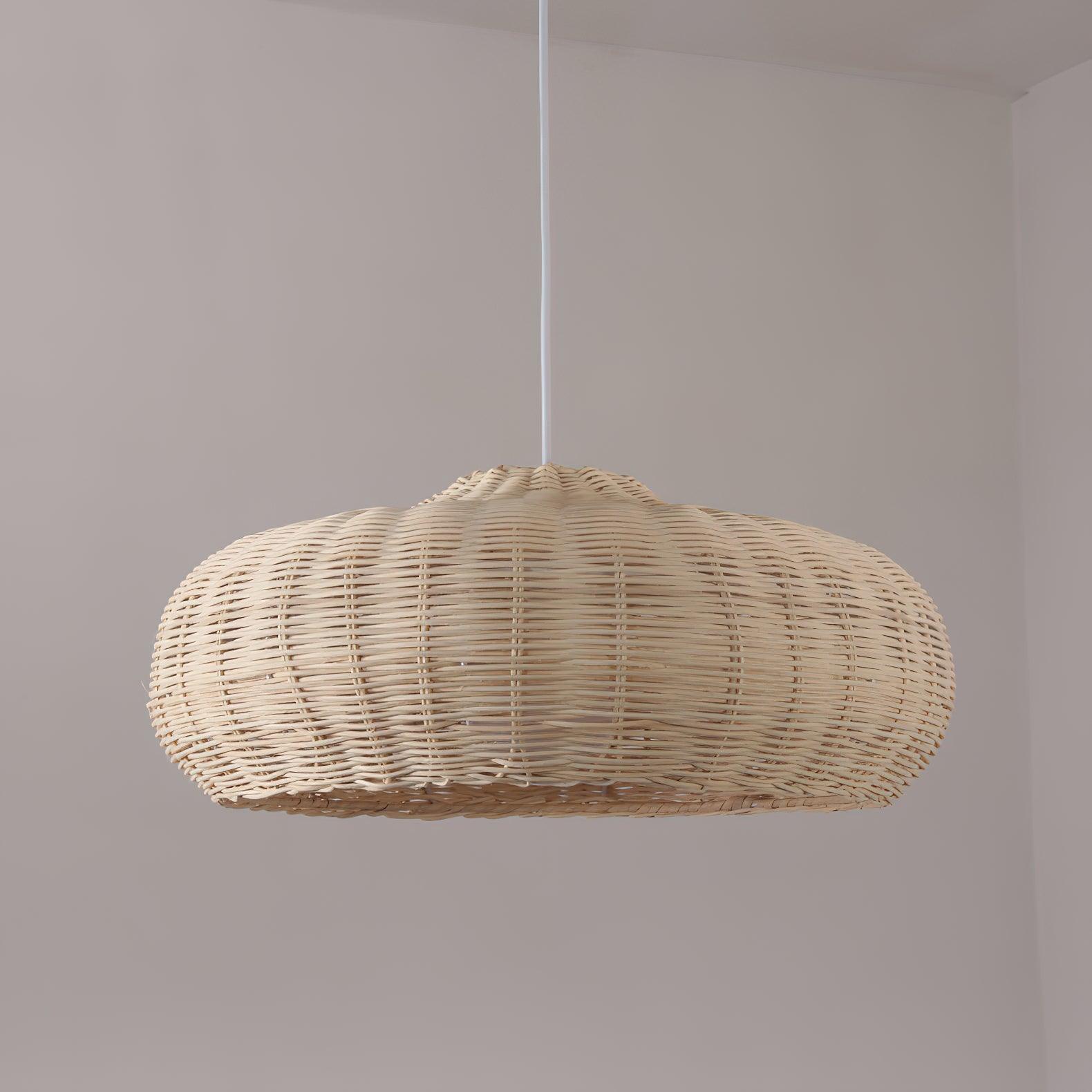 Socan Vintage Rattan Pendant Lamp-Neutral Decor
