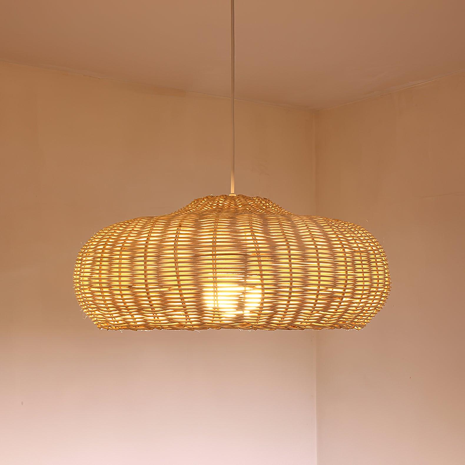 Socan Vintage Rattan Pendant Lamp-Neutral Decor