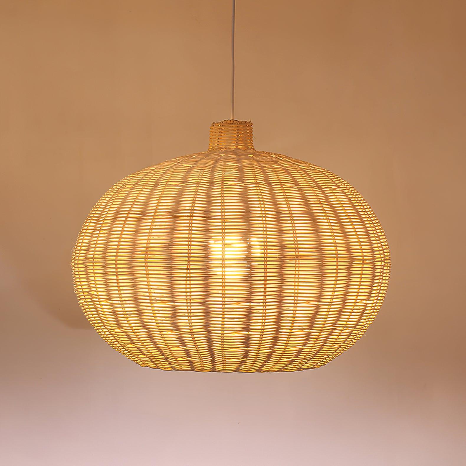 Socan Vintage Rattan Pendant Lamp-Neutral Decor