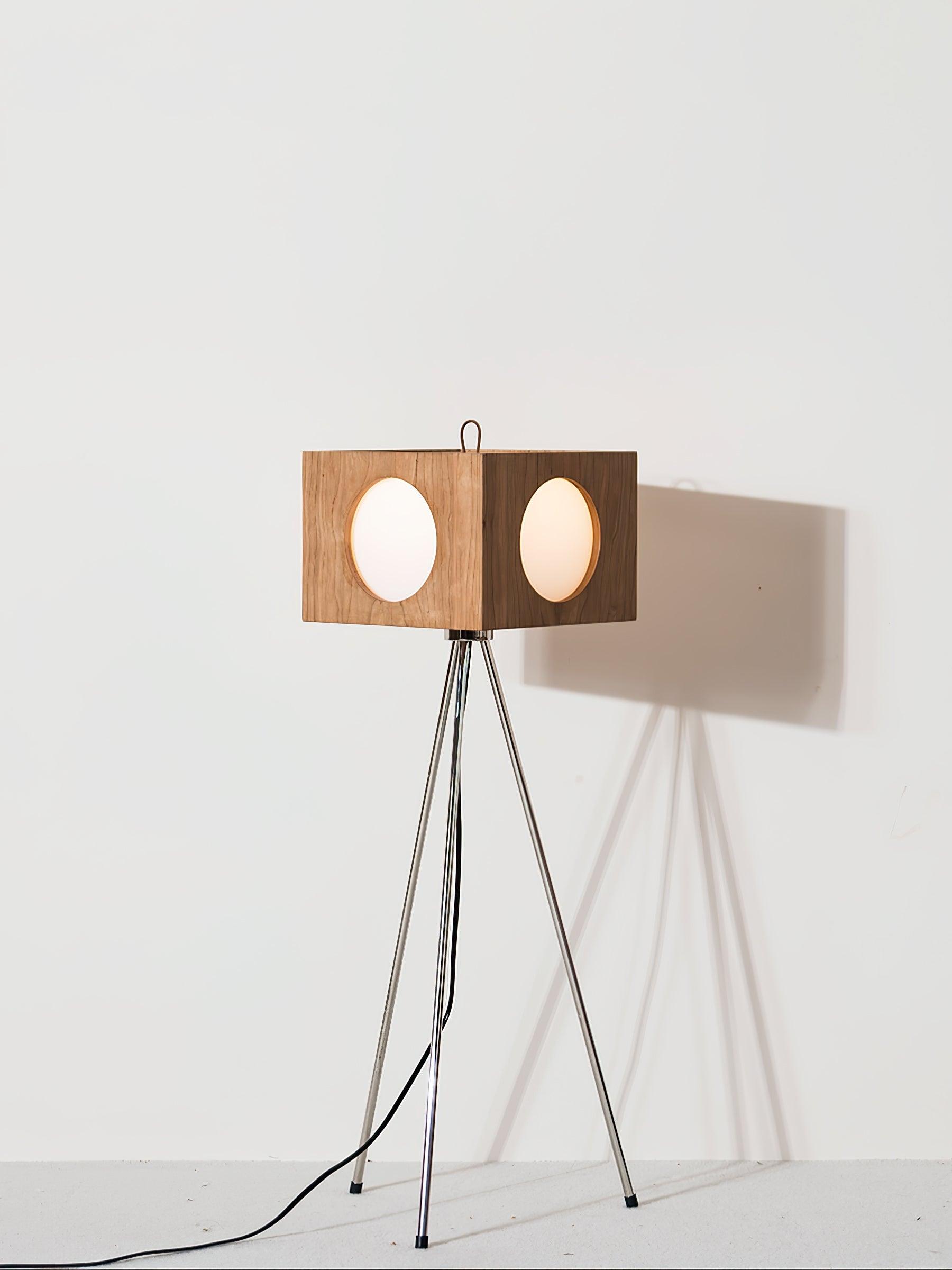 OrbitBox Vintage Camera Floor Lamp-Neutral Decor