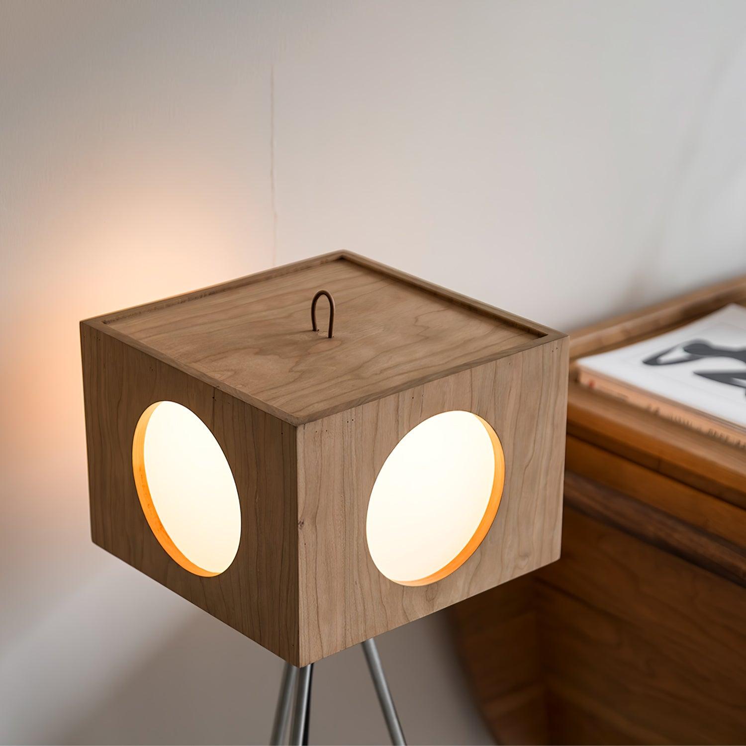 OrbitBox Vintage Camera Floor Lamp-Neutral Decor