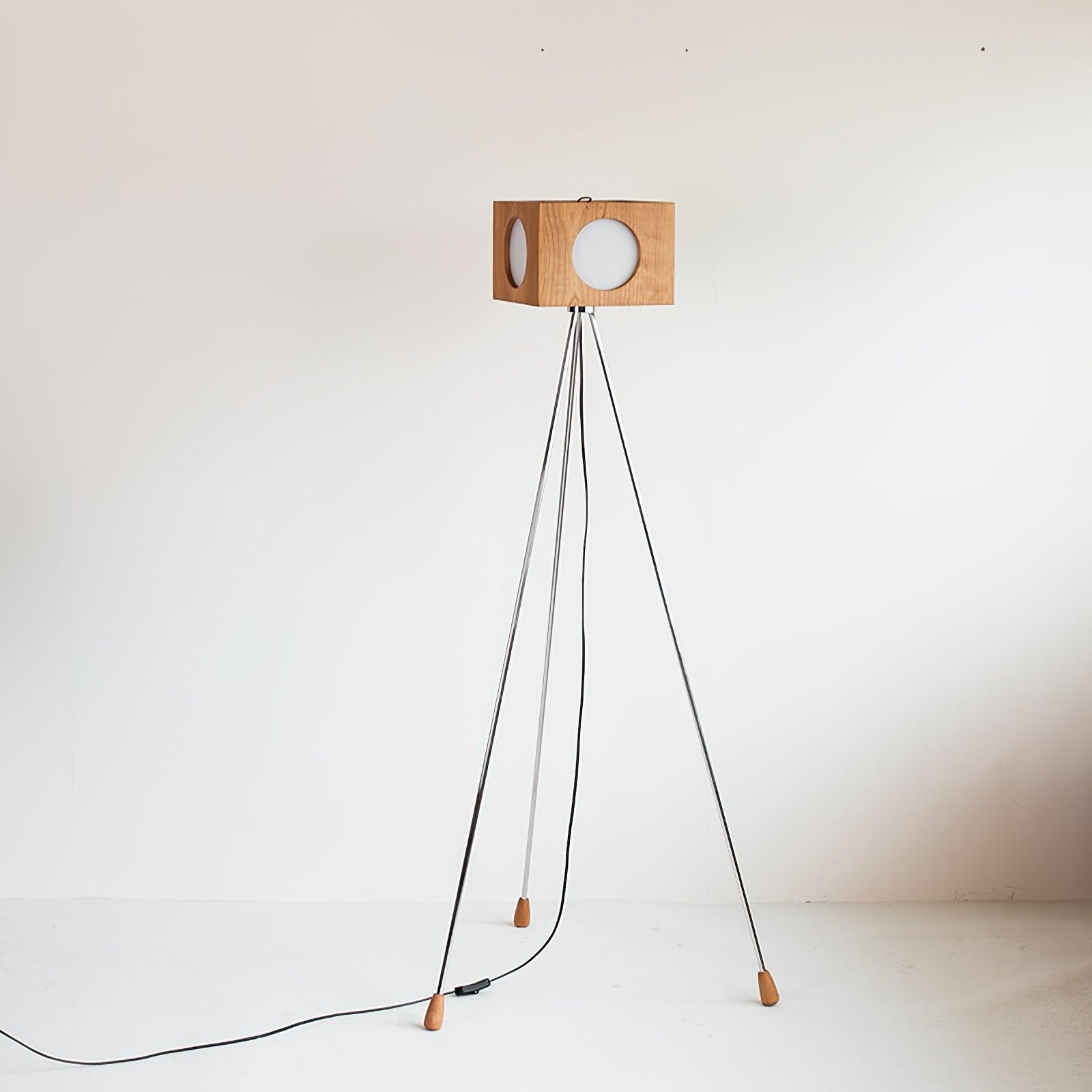 OrbitBox Vintage Camera Floor Lamp-Neutral Decor