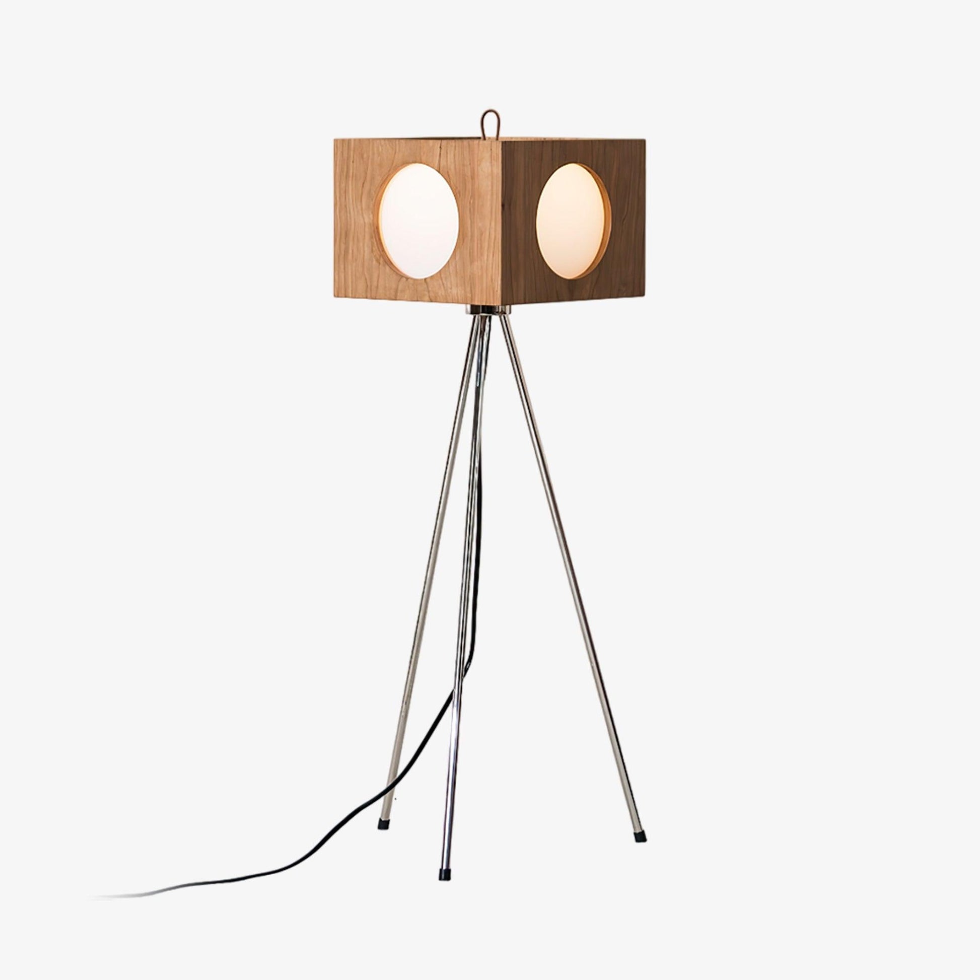 OrbitBox Vintage Camera Floor Lamp-Neutral Decor