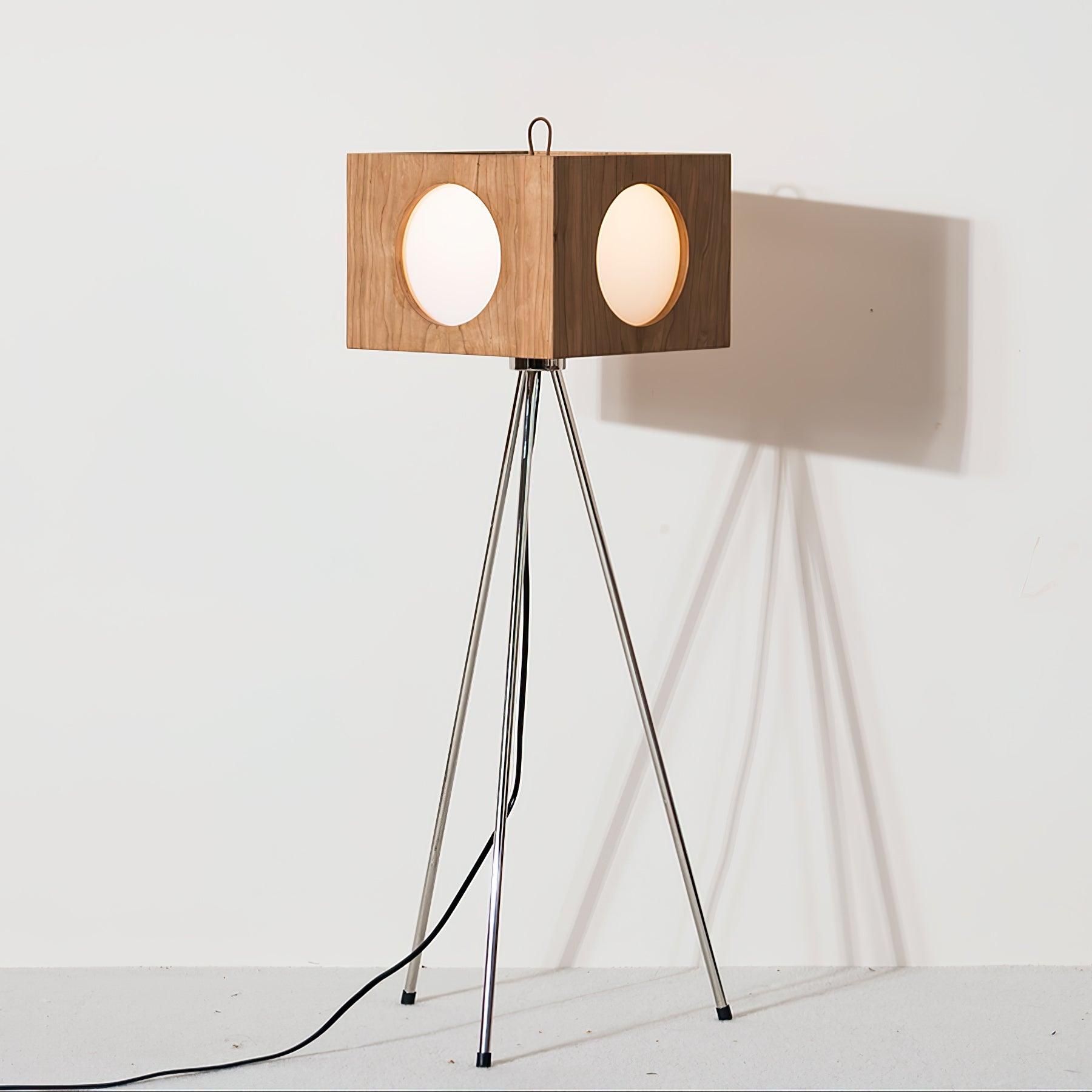 OrbitBox Vintage Camera Floor Lamp-Neutral Decor