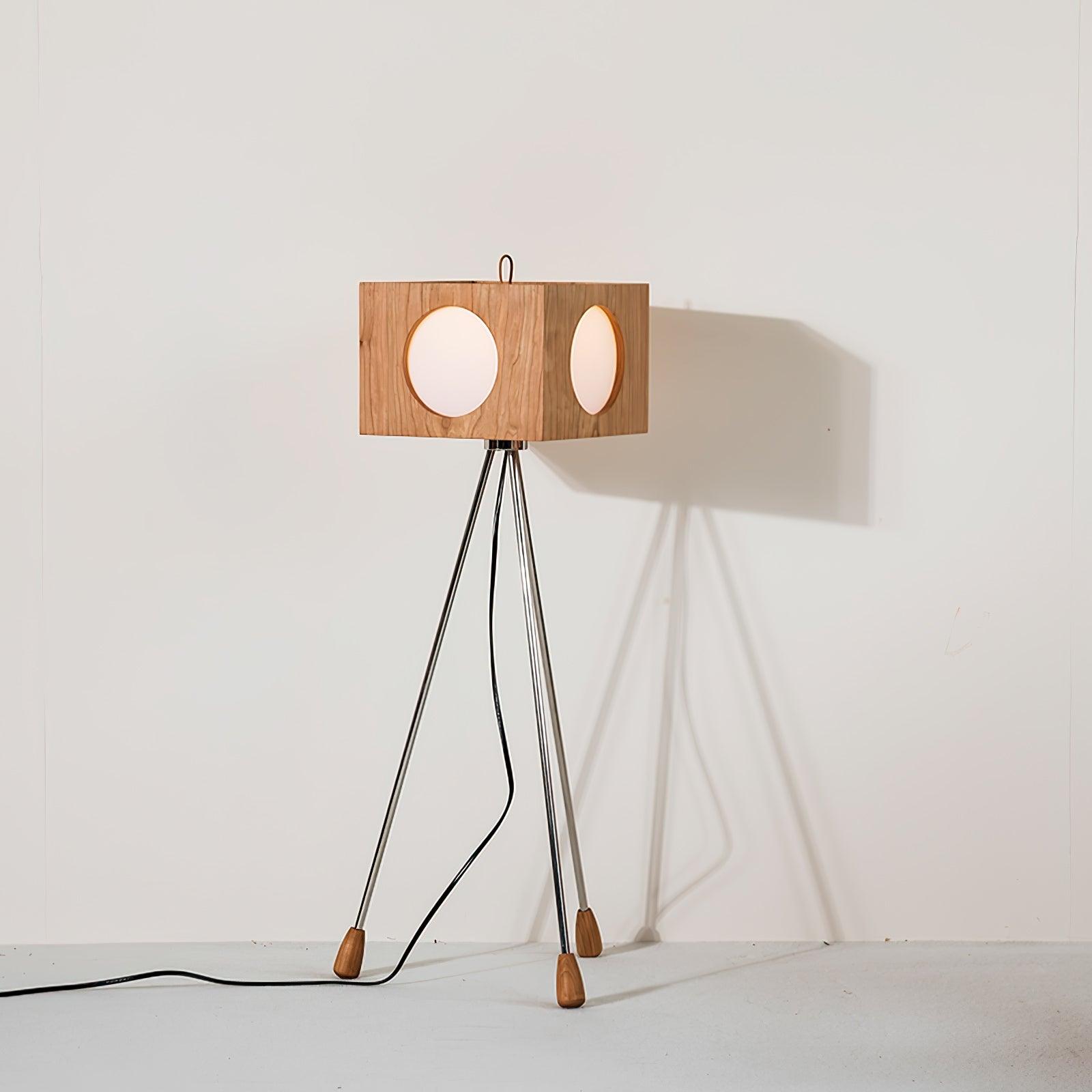 OrbitBox Vintage Camera Floor Lamp-Neutral Decor