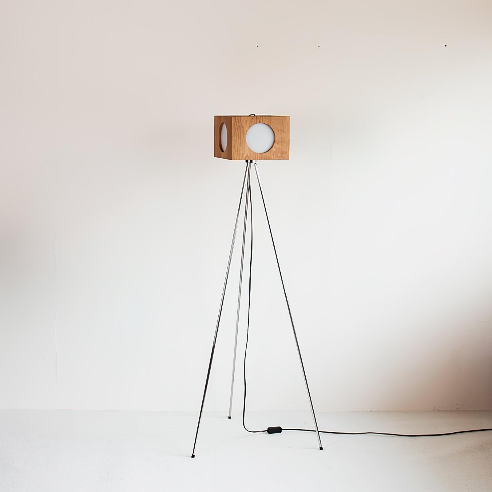 OrbitBox Vintage Camera Floor Lamp-Neutral Decor