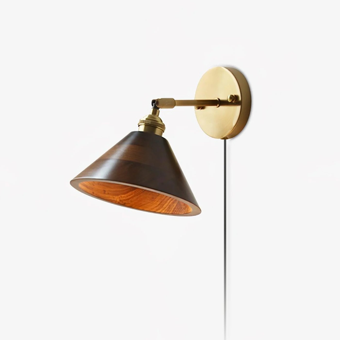 Alem Vintage Wood Wall Lamp