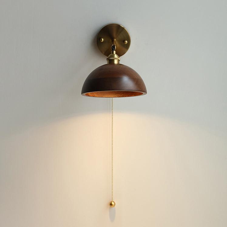 Rasen Vintage Wood Wall Lamp-Neutral Decor