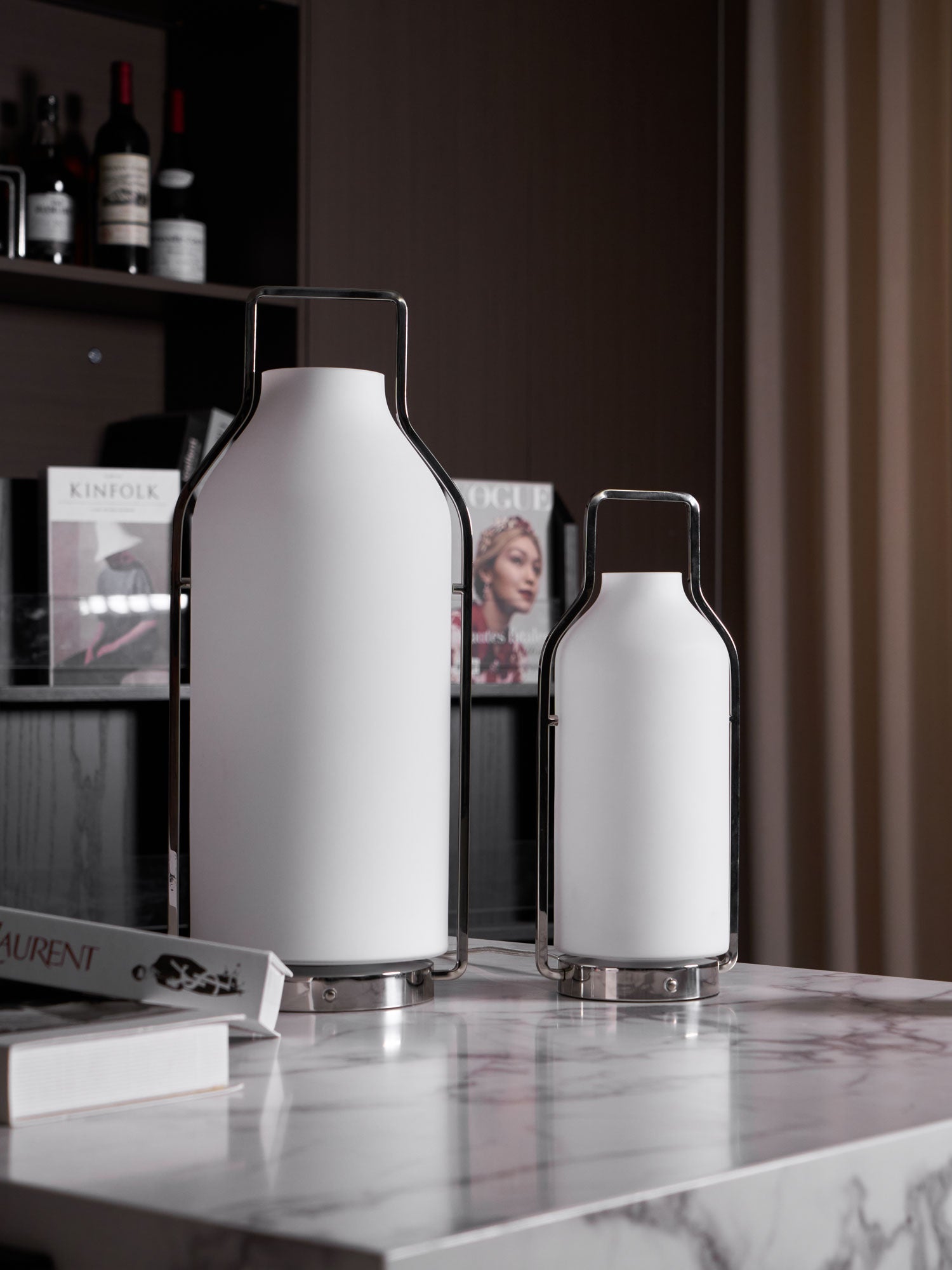 Solace Lantern Minimalist Table Lamp-Neutral Decor