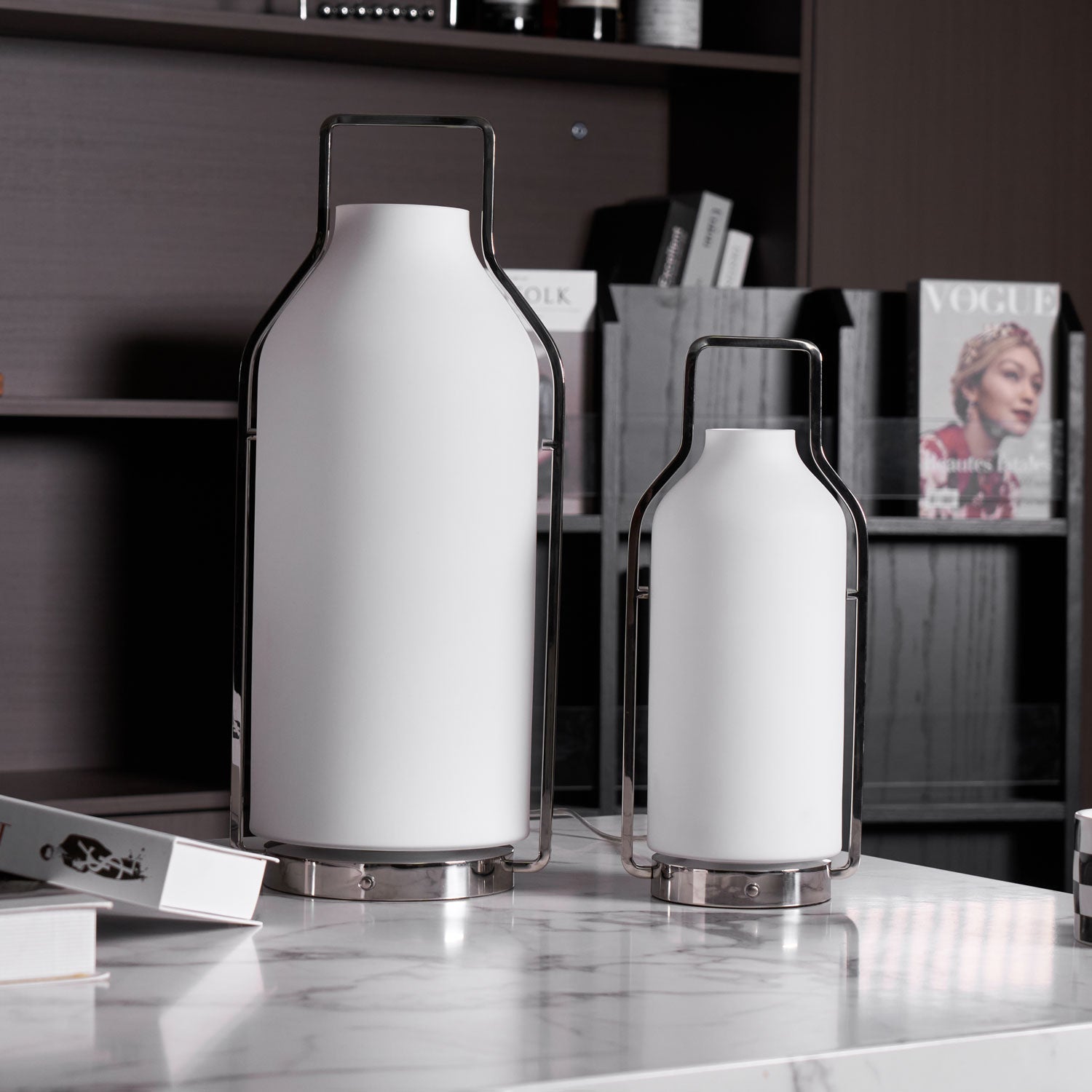 Solace Lantern Minimalist Table Lamp-Neutral Decor