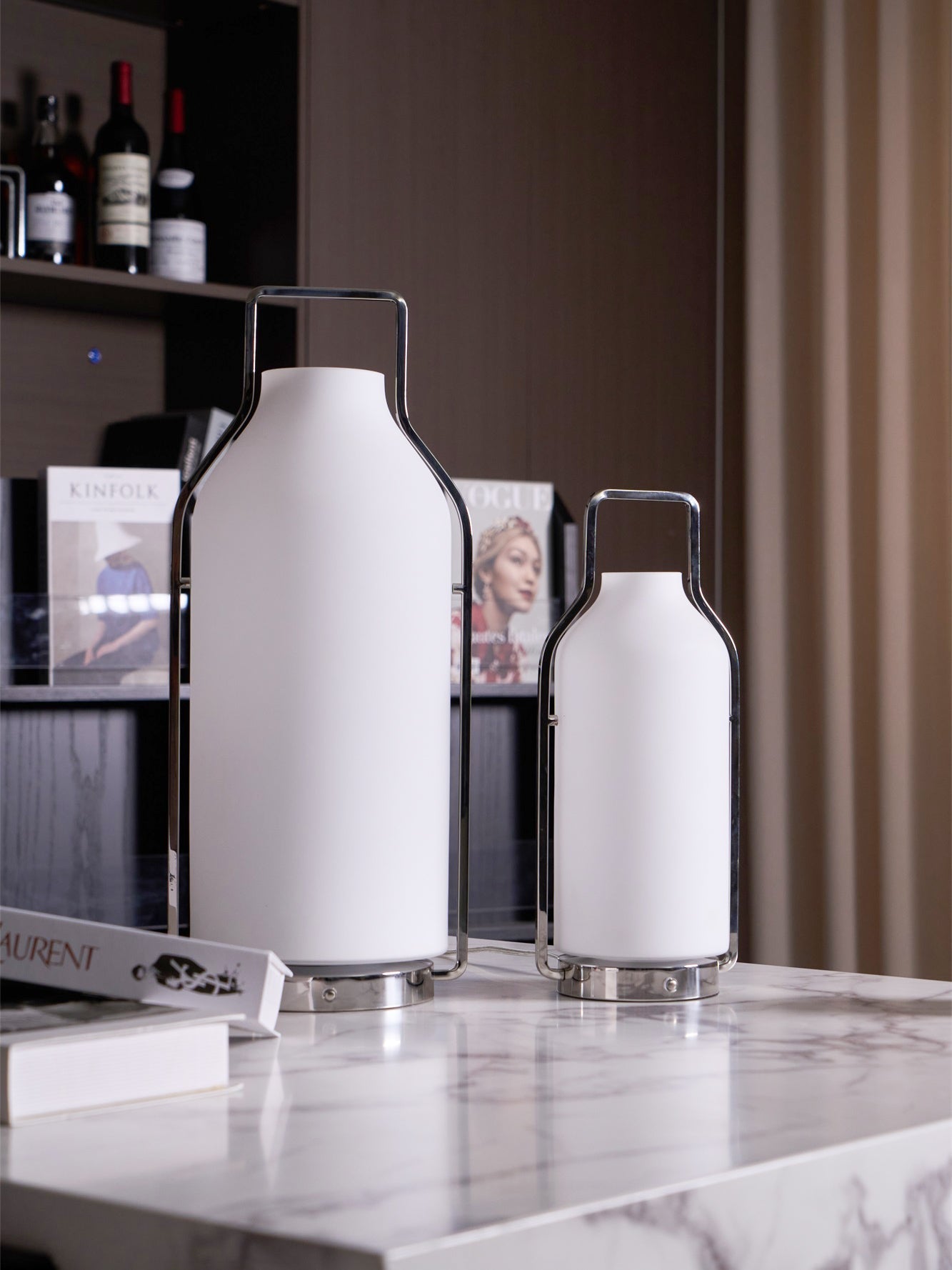 Solace Lantern Minimalist Table Lamp-Neutral Decor