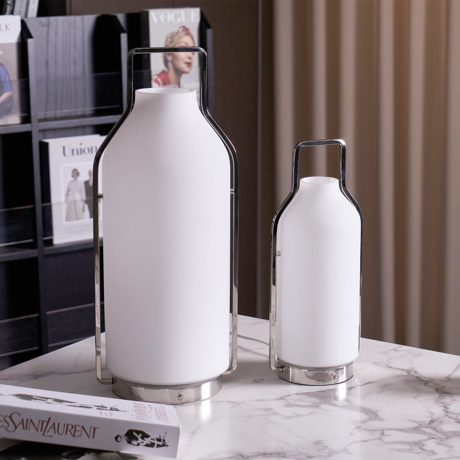 Solace Lantern Minimalist Table Lamp-Neutral Decor