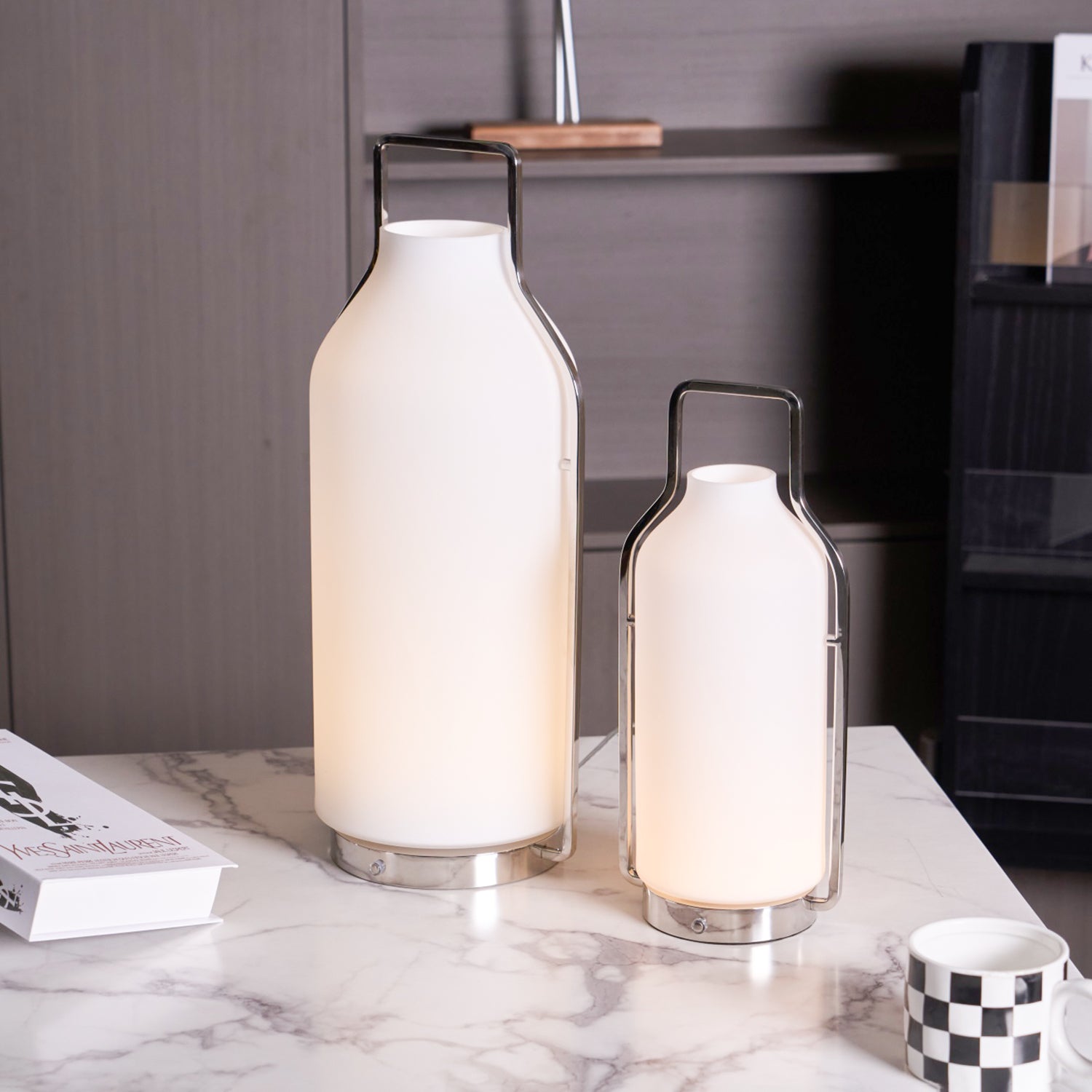 Solace Lantern Minimalist Table Lamp-Neutral Decor