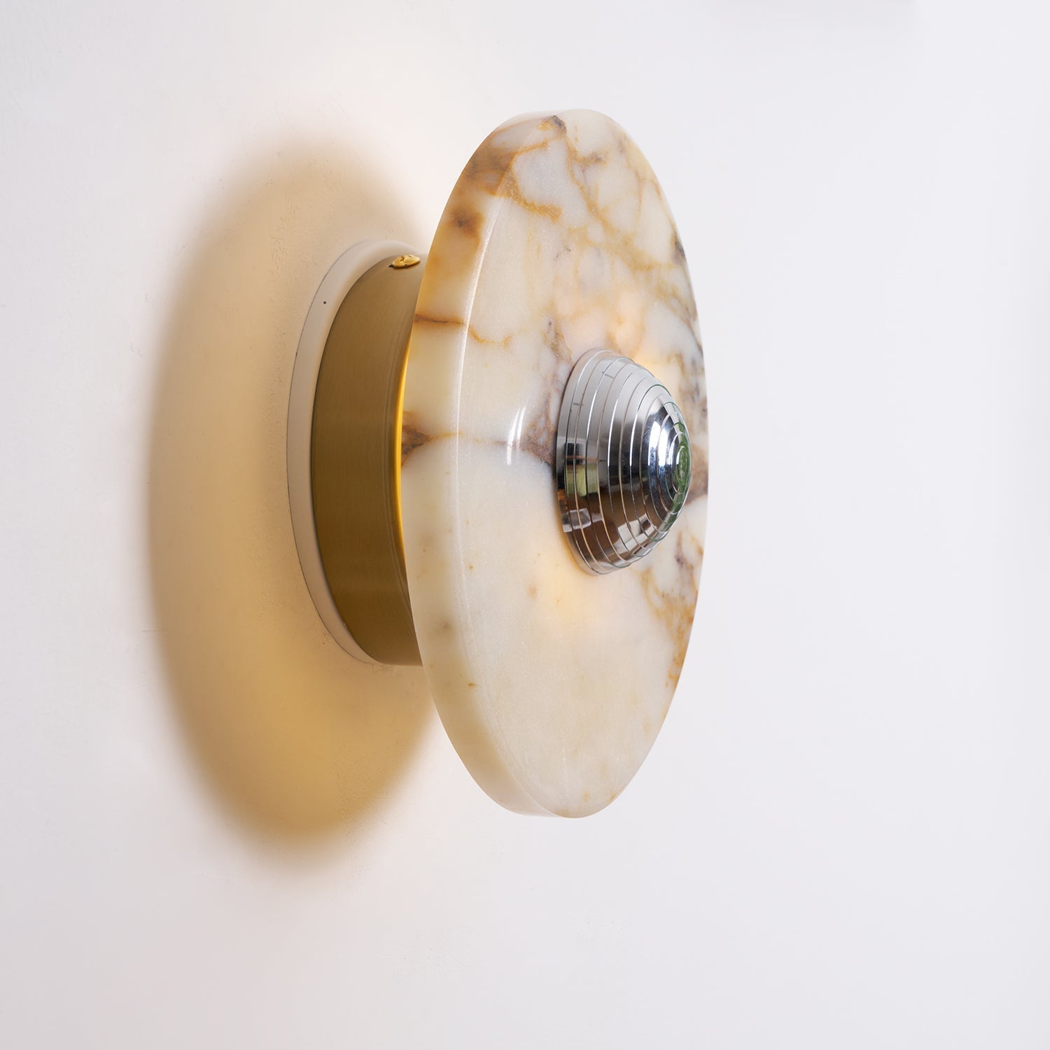 Wall Lamp Marble Disc LED Modern Light Fixture Multiple Colors