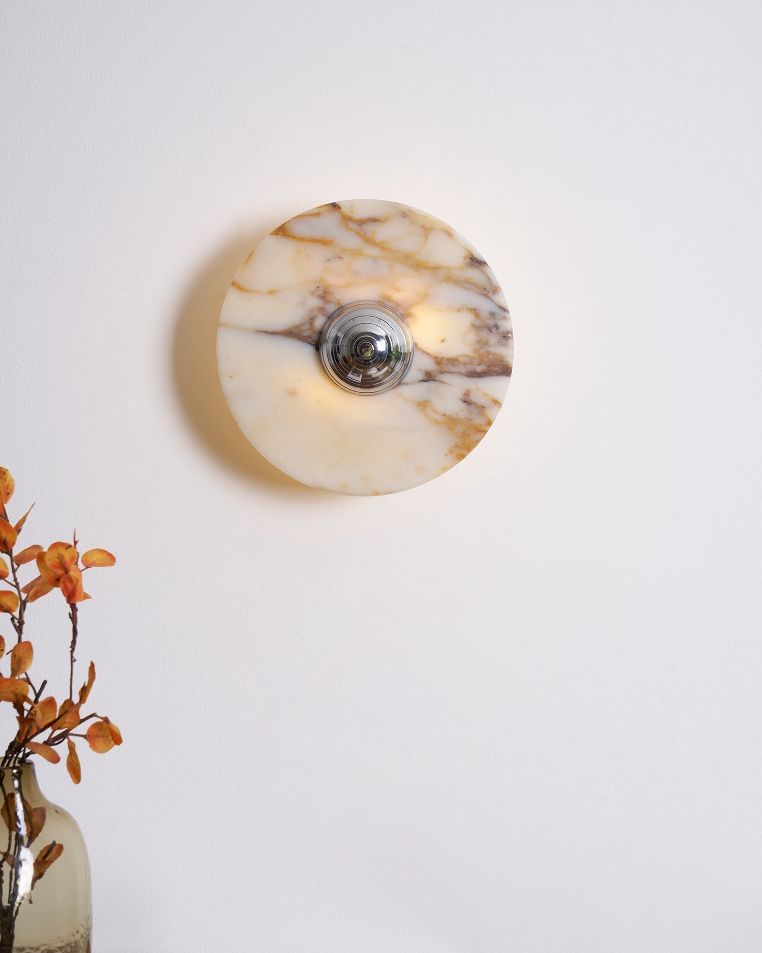Wall Lamp Marble Disc LED Modern Light Fixture Multiple Colors