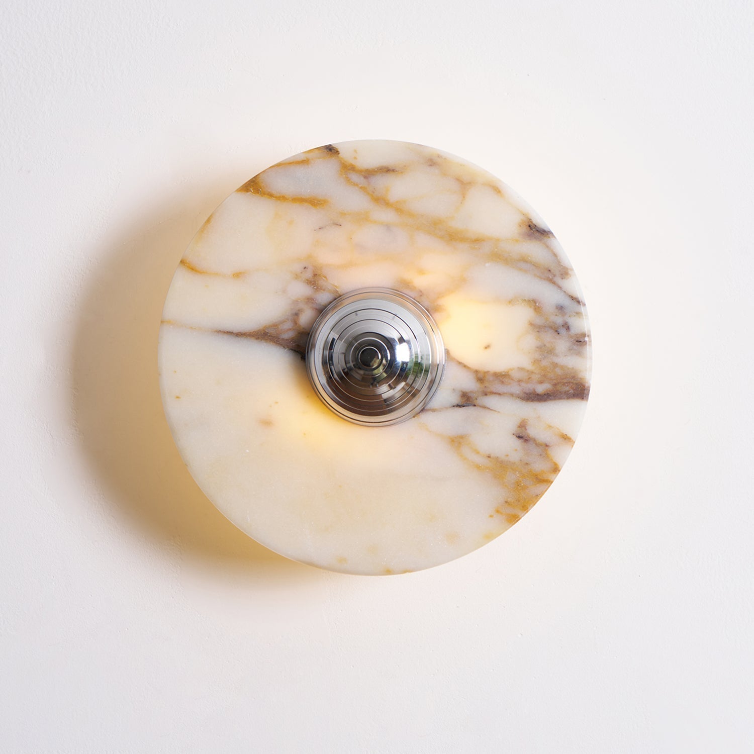 Wall Lamp Marble Disc LED Modern Light Fixture Multiple Colors