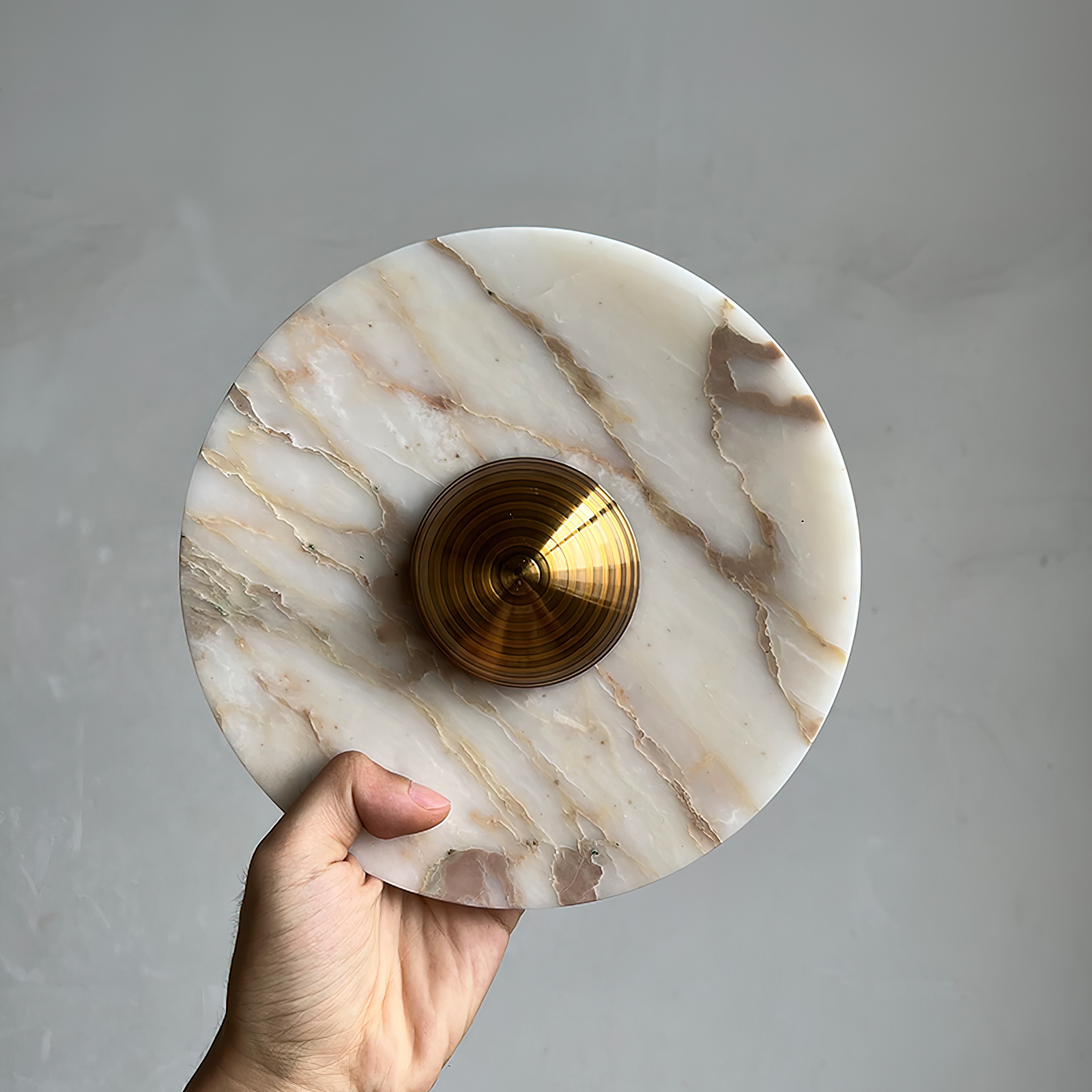 Wall Lamp Marble Disc LED Modern Light Fixture Multiple Colors