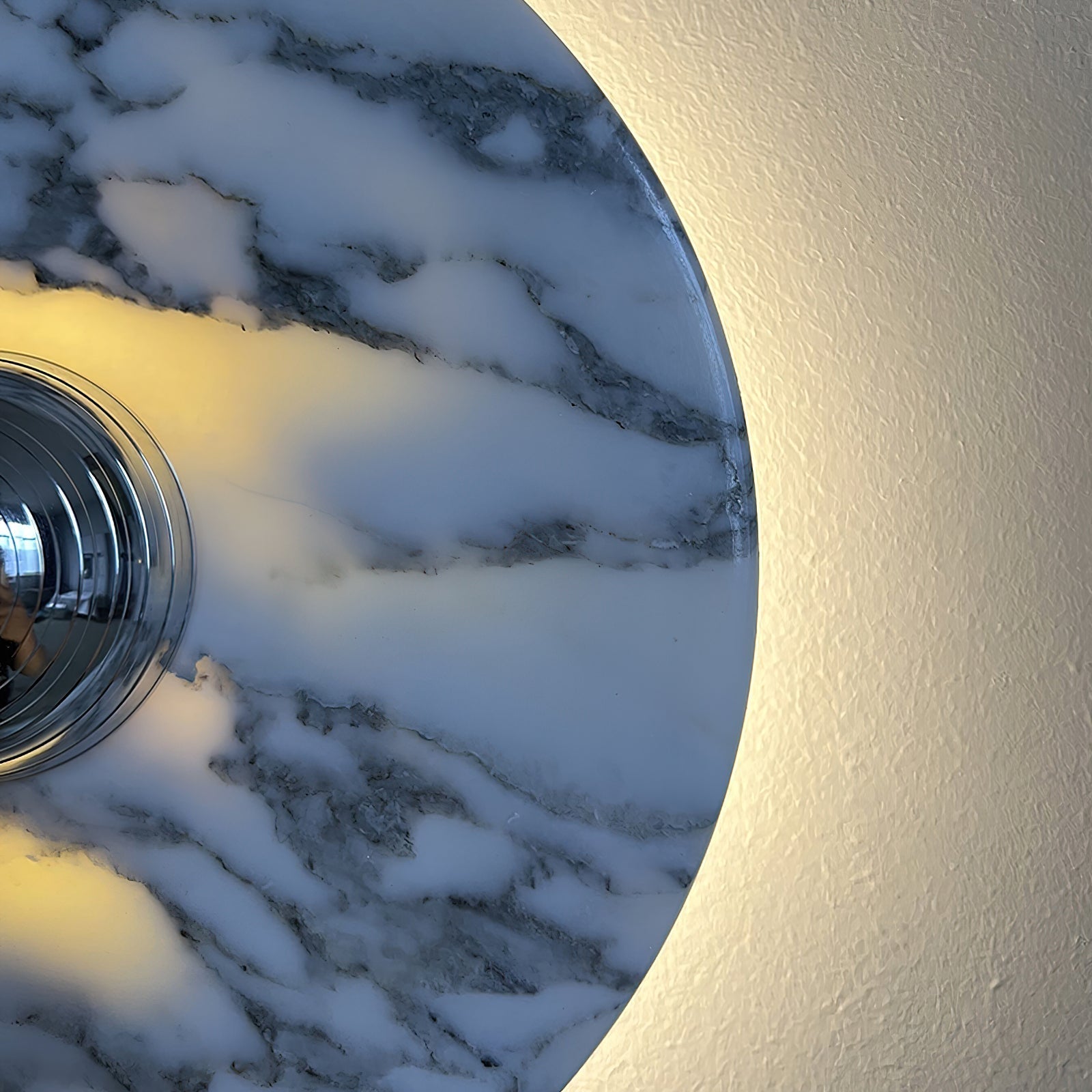 Wall Lamp Marble Disc LED Modern Light Fixture Multiple Colors