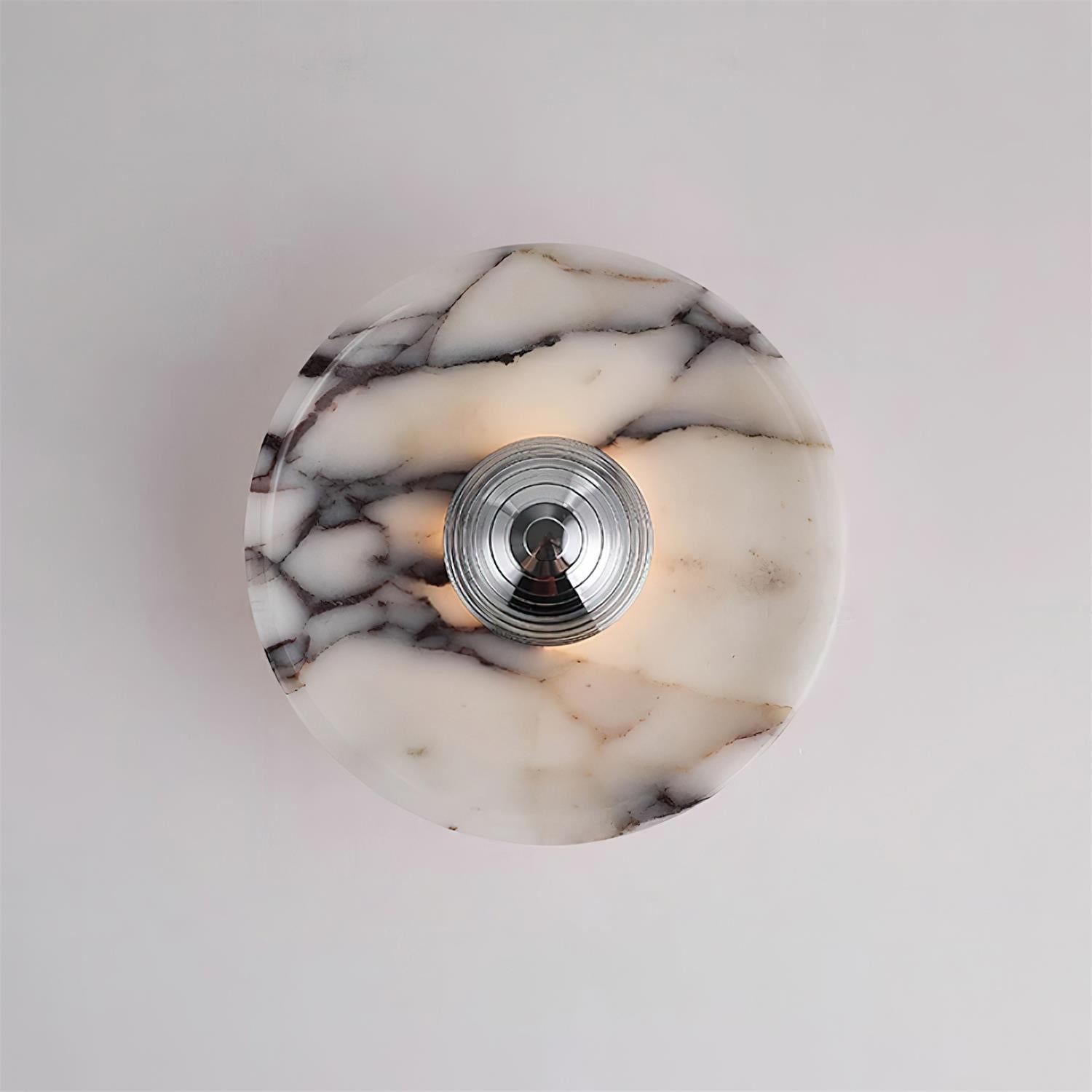 Wall Lamp Marble Disc LED Modern Light Fixture Multiple Colors