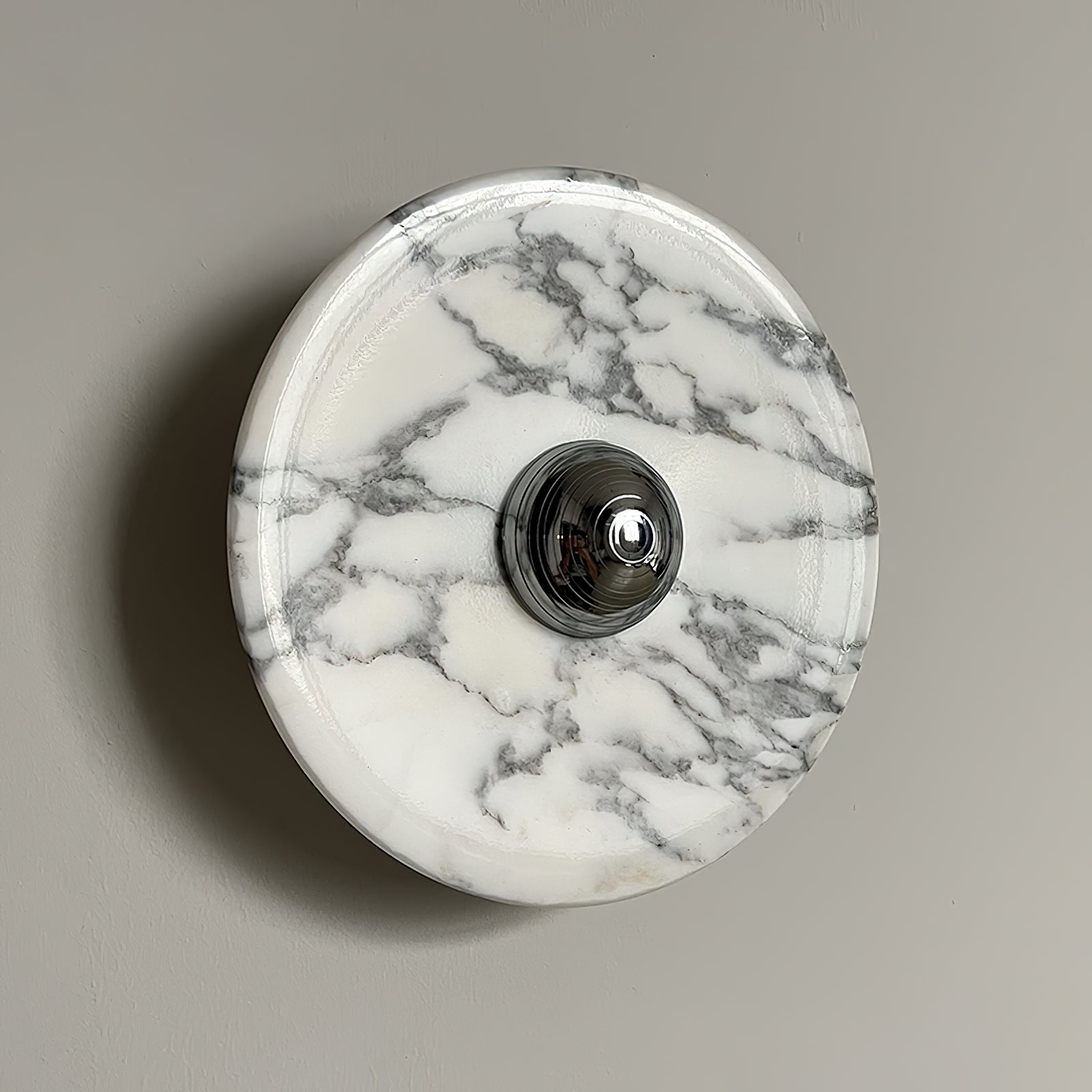 Wall Lamp Marble Disc LED Modern Light Fixture Multiple Colors