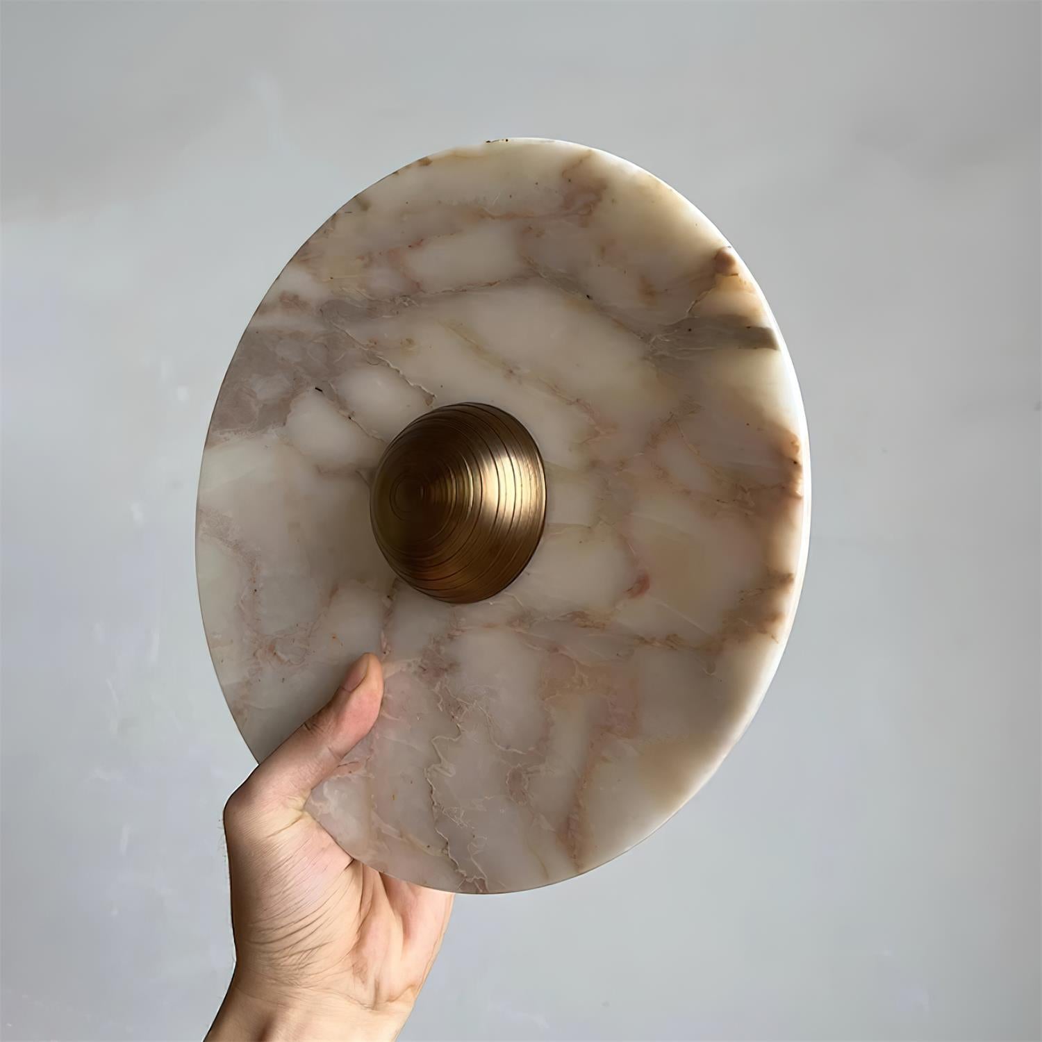 Wall Lamp Marble Disc LED Modern Light Fixture Multiple Colors