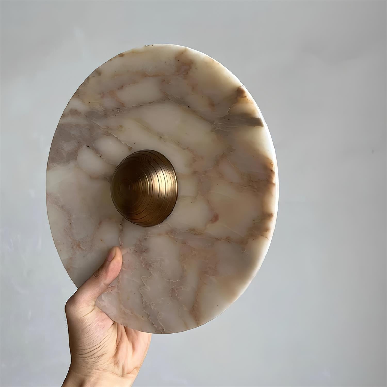 Wall Lamp Marble Disc LED Modern Light Fixture Multiple Colors